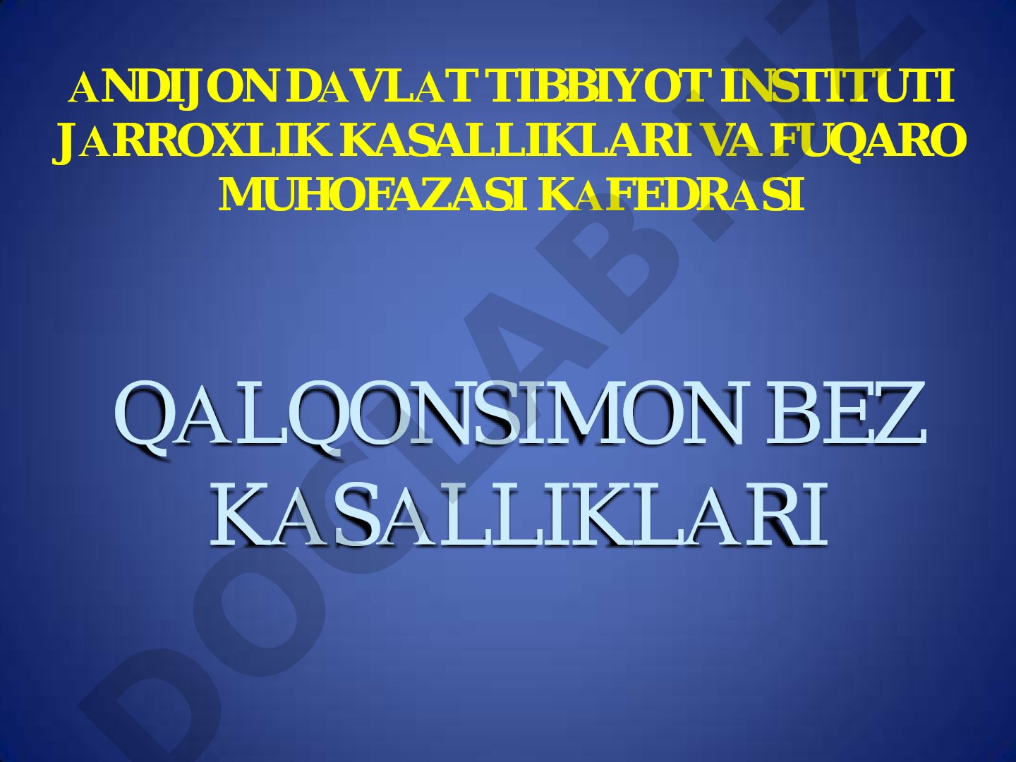 Qalqonsimon bez kasalliklari va anatomiyasi