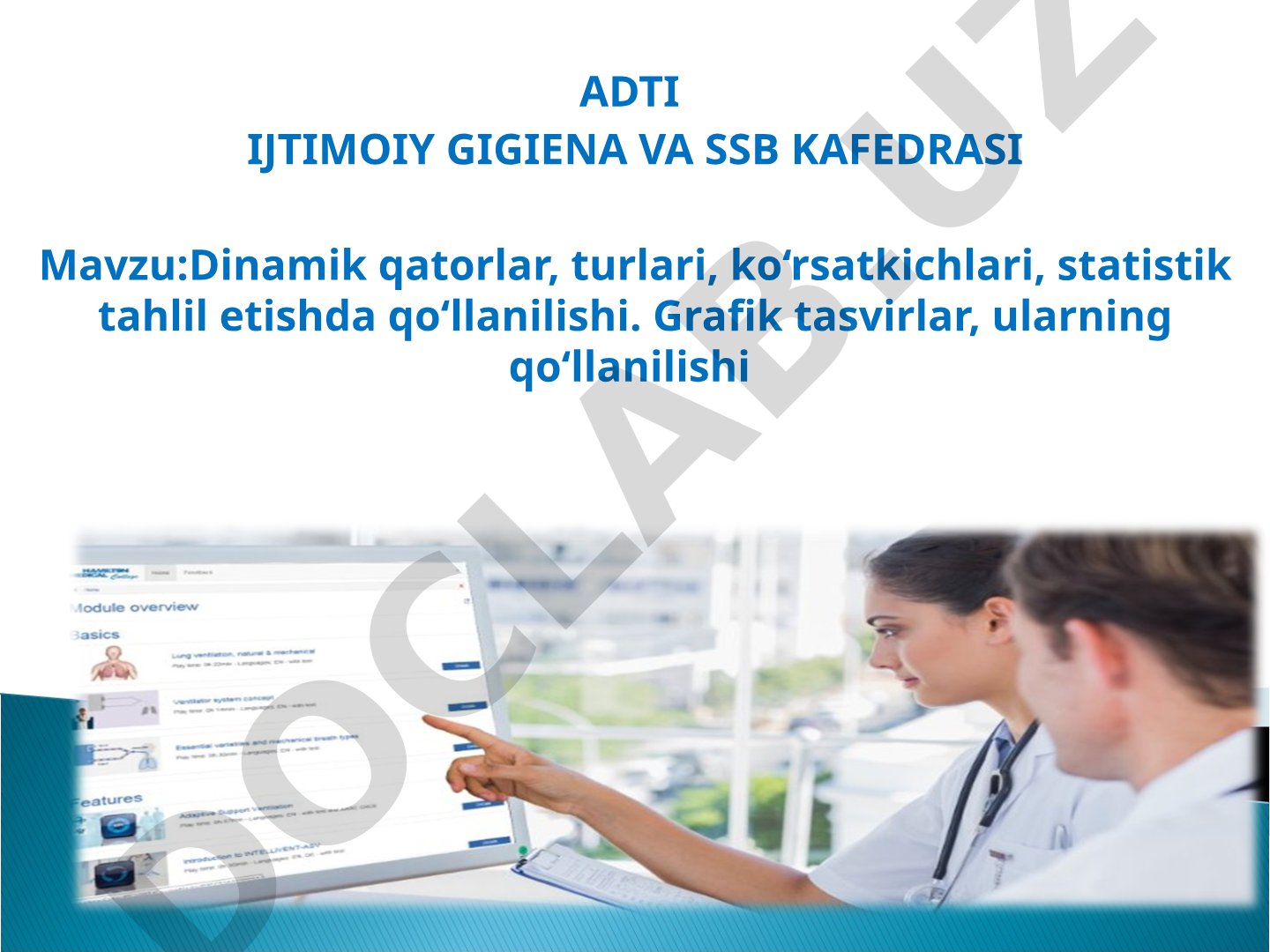 Dinamik qatorlar, turlari, ko‘rsatkichlari, statistik tahlil etishda qo‘llanilishi. Grafik tasvirlar, ularning qo‘llanilishi