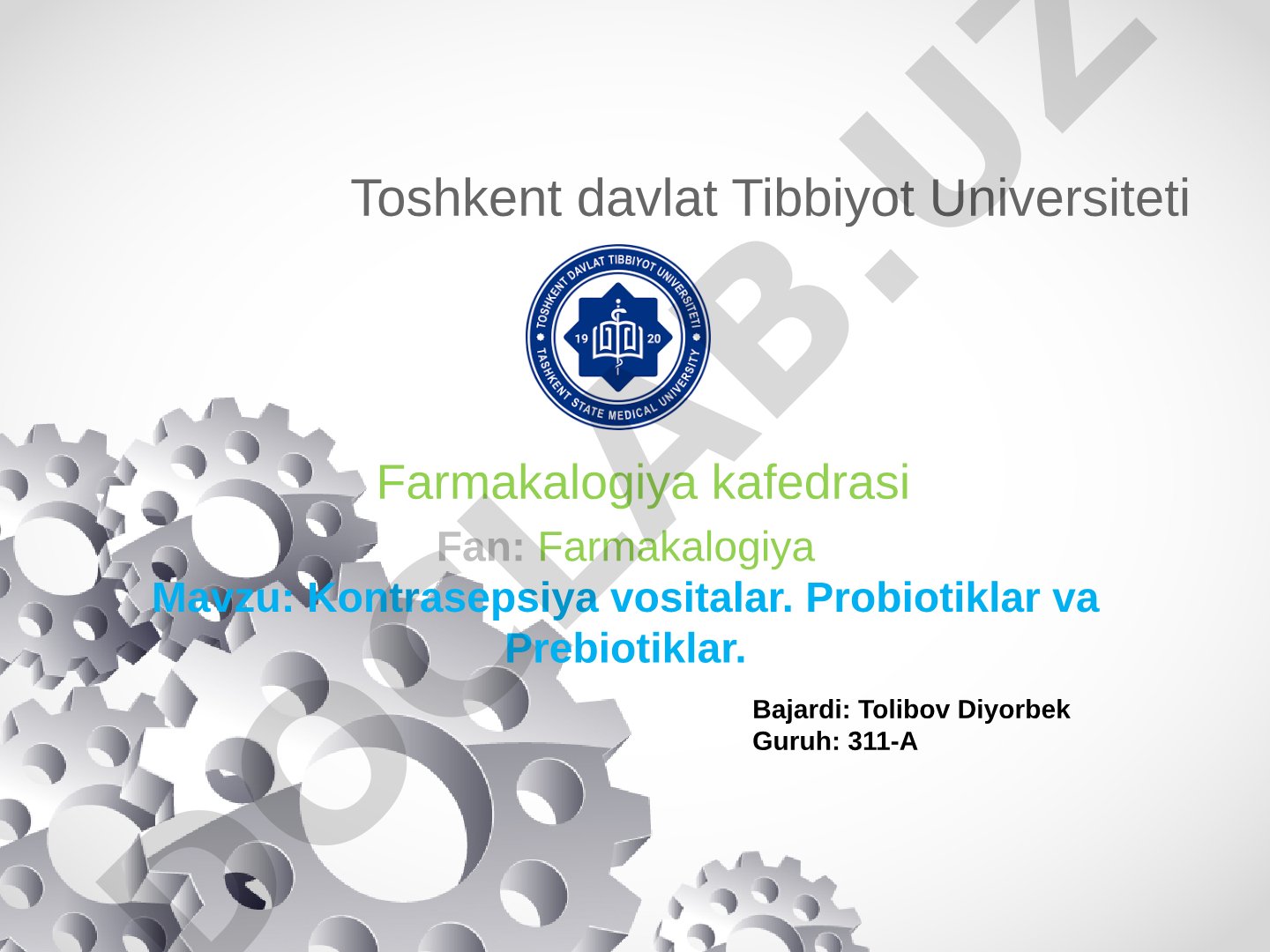 Kontrasepsiya vositalari, probiotiklar va prebiotiklar