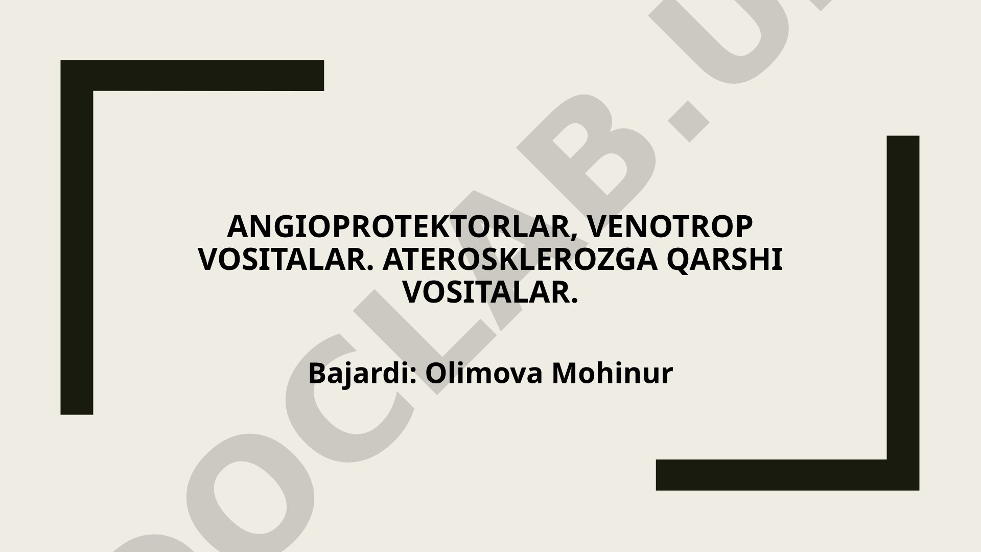 Angioprotektorlar, Venotrop vositalar. Aterosklerozga qarshi vositalar