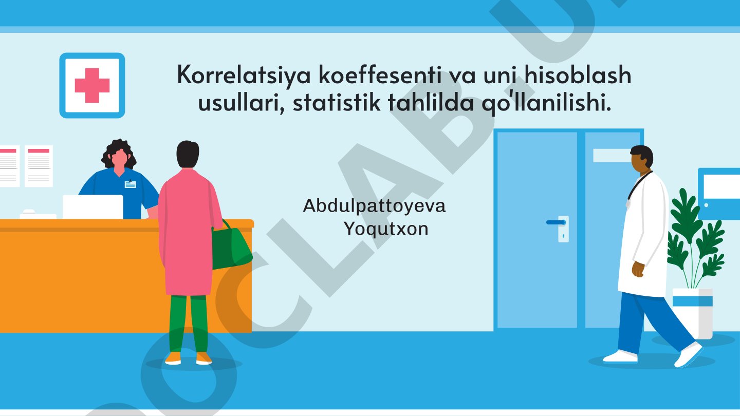 Korrelatsiya koeffisienti va uni hisoblash usullari