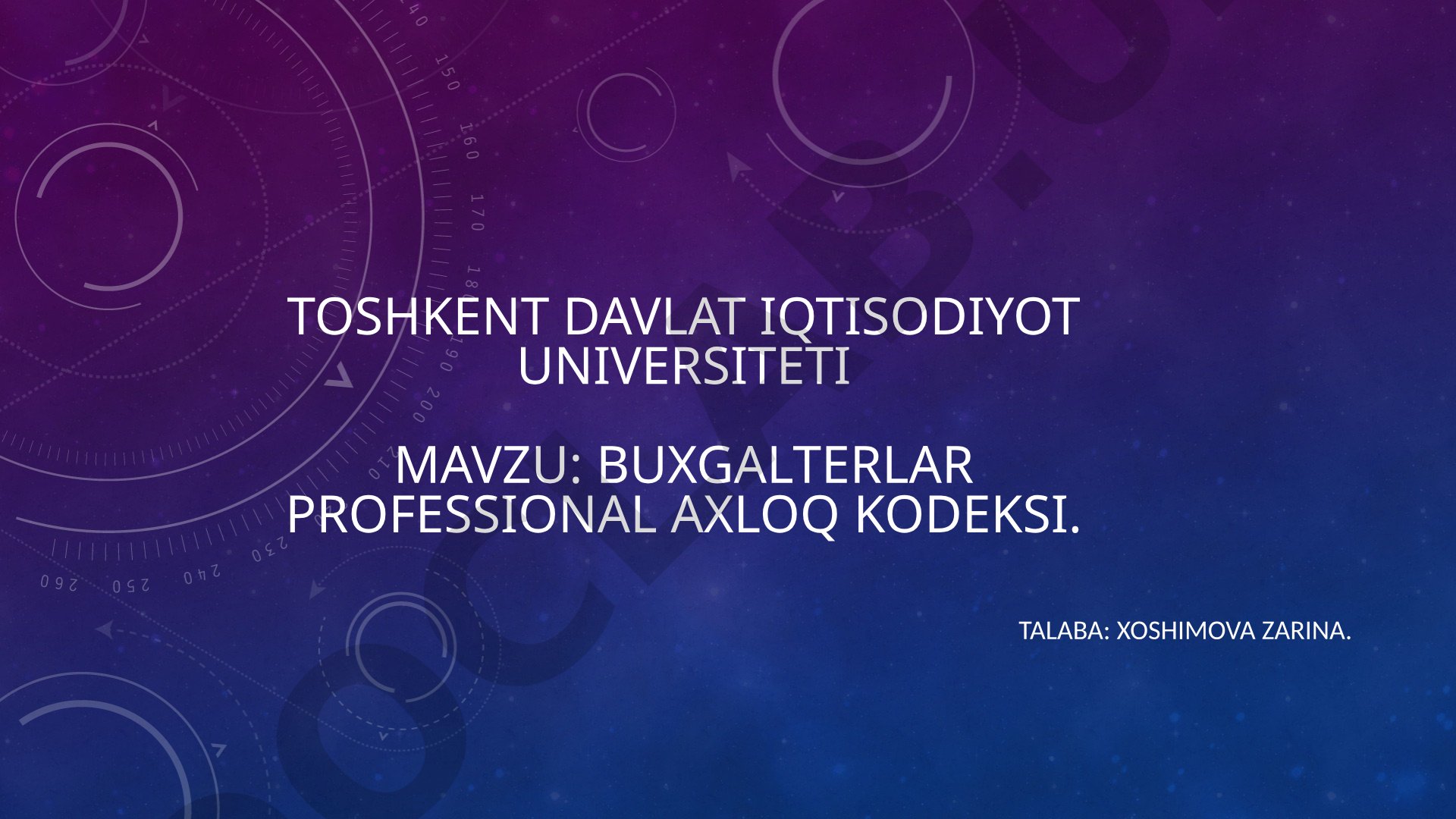 Buxgalterlar professional axloq kodeksi