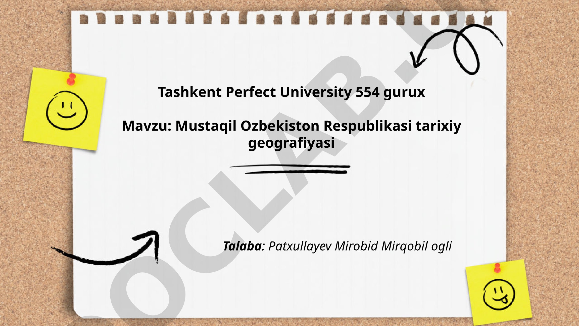 Mustaqil O'zbekiston Respublikasi tarixiy geografiyasi