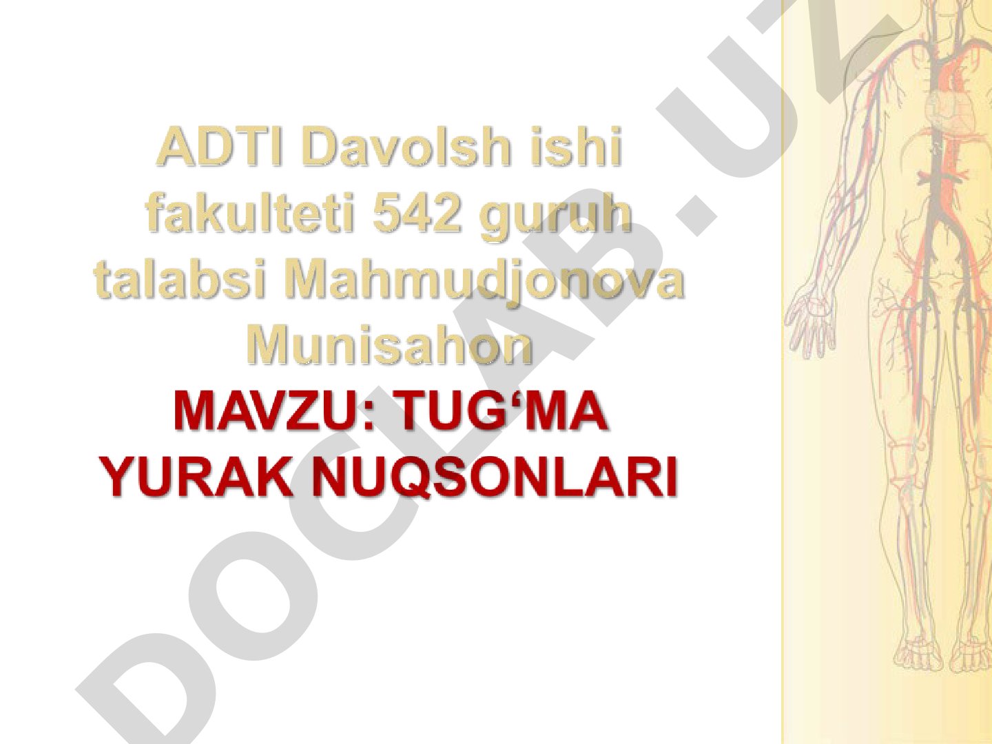 Tug‘ma yurak nuqsonlari