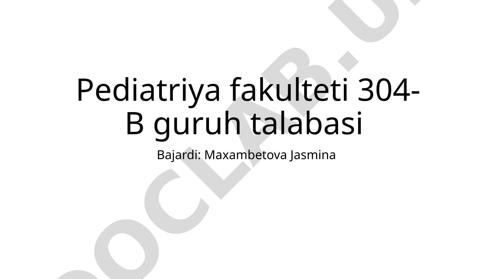 Protozoylar va ular keltirib chiqaradigan kasalliklar