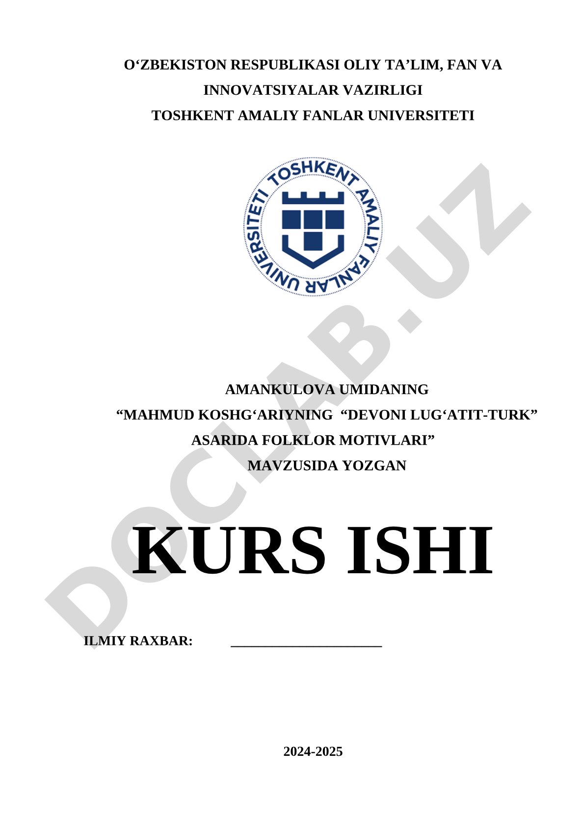 Mahmud Koshg‘ariyning "Devoni Lug‘atit-Turk" asarida folklor motivlari
