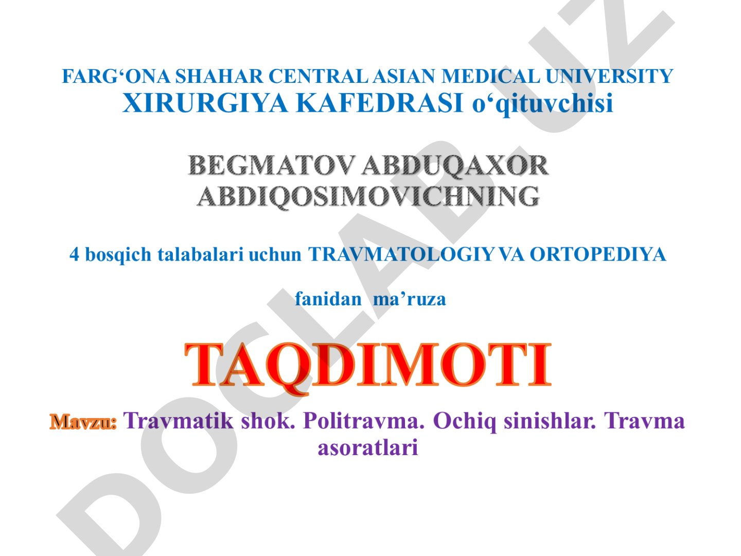 Шикастланиш карахтлиги (шок)
