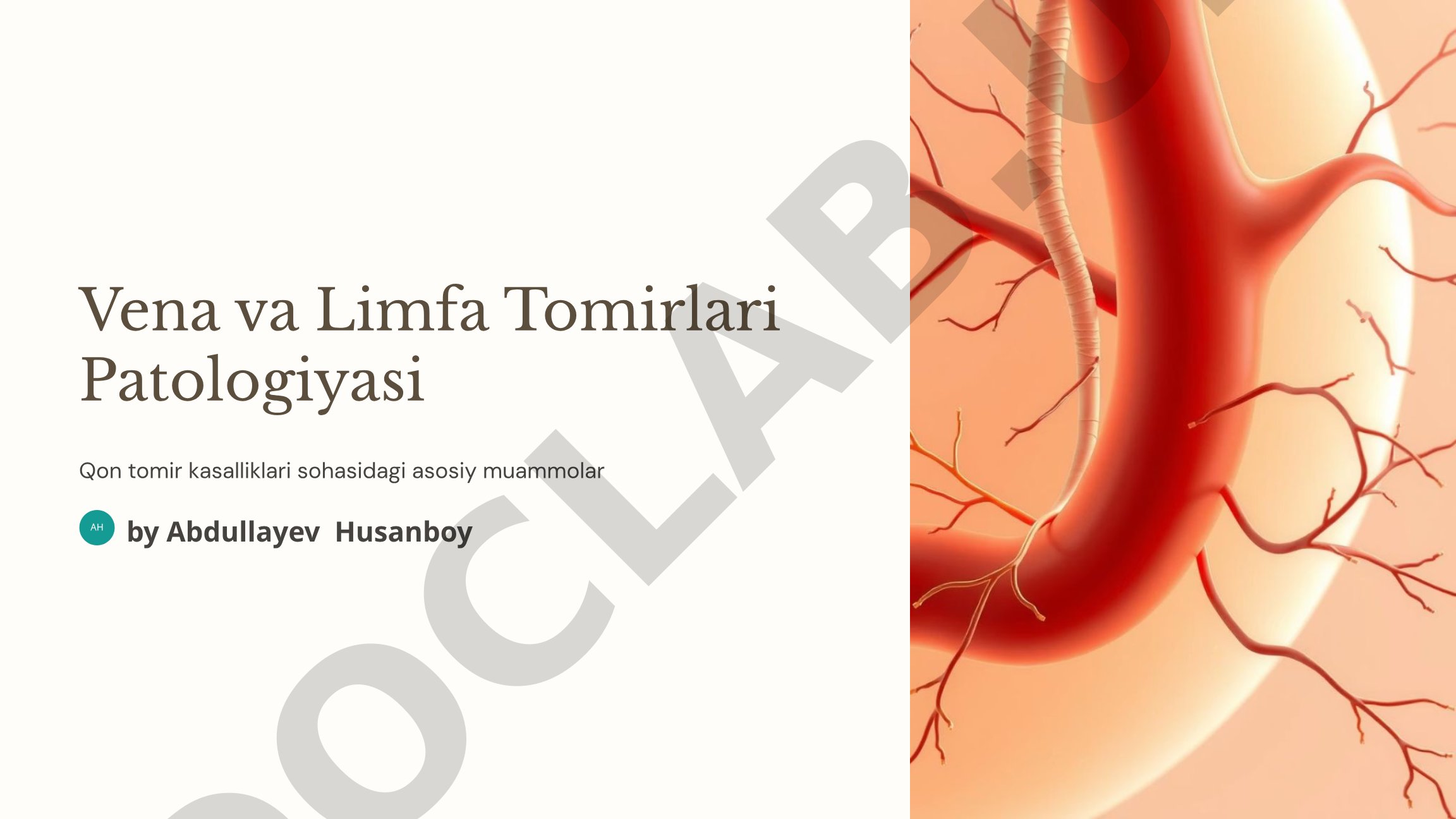 Vena va Limfa Tomirlari Patologiyasi
