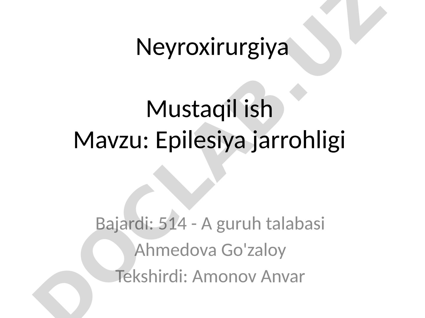 Epilepsiya jarrohligi