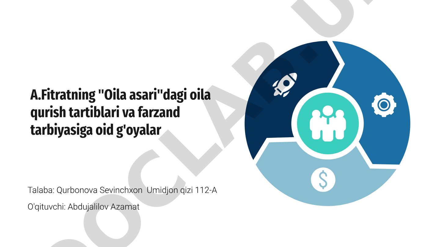 A.Fitratning 'Oila asari'dagi oila qurish tartiblari va farzand tarbiyasi