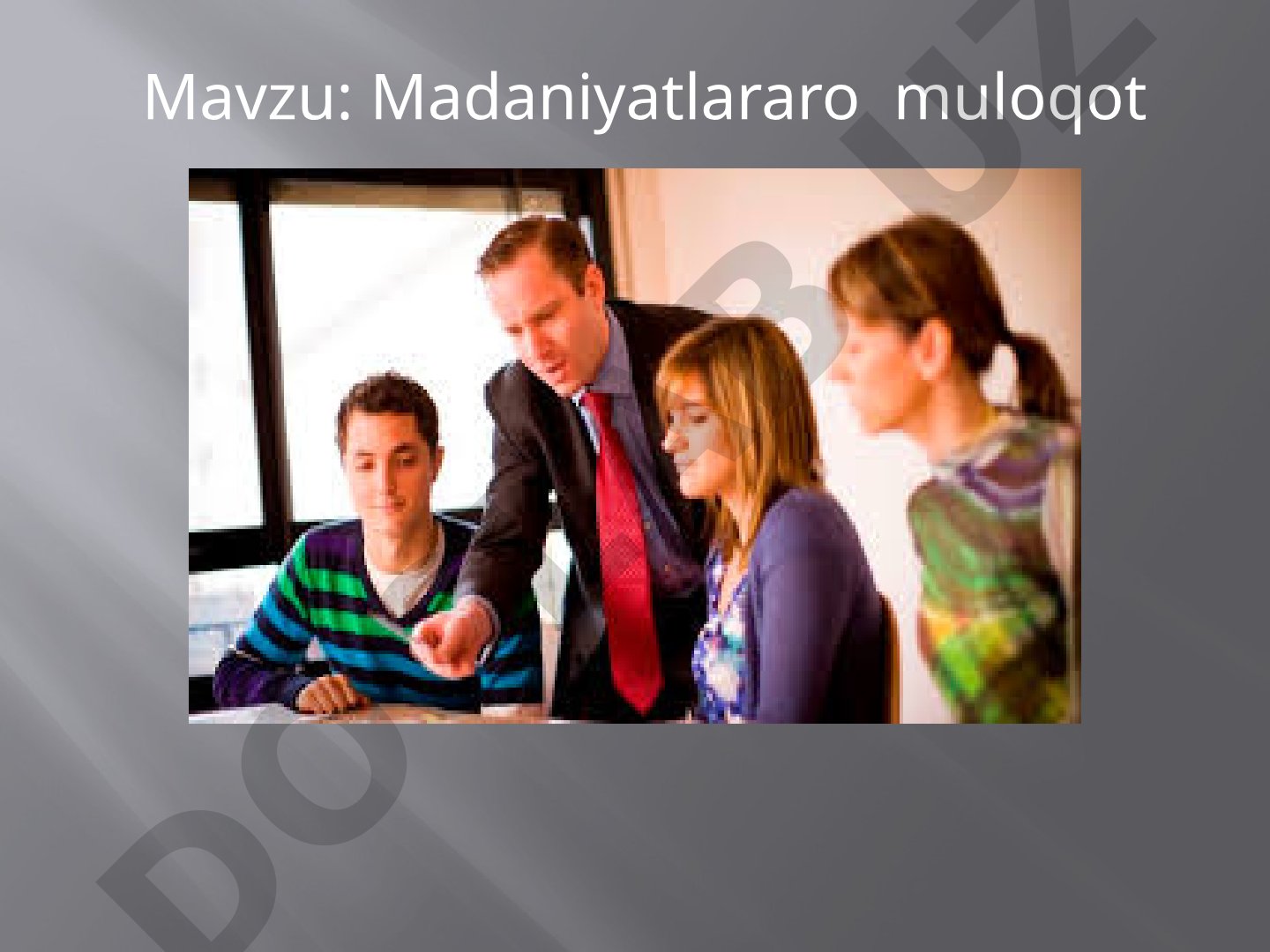 Madaniyatlararo muloqot