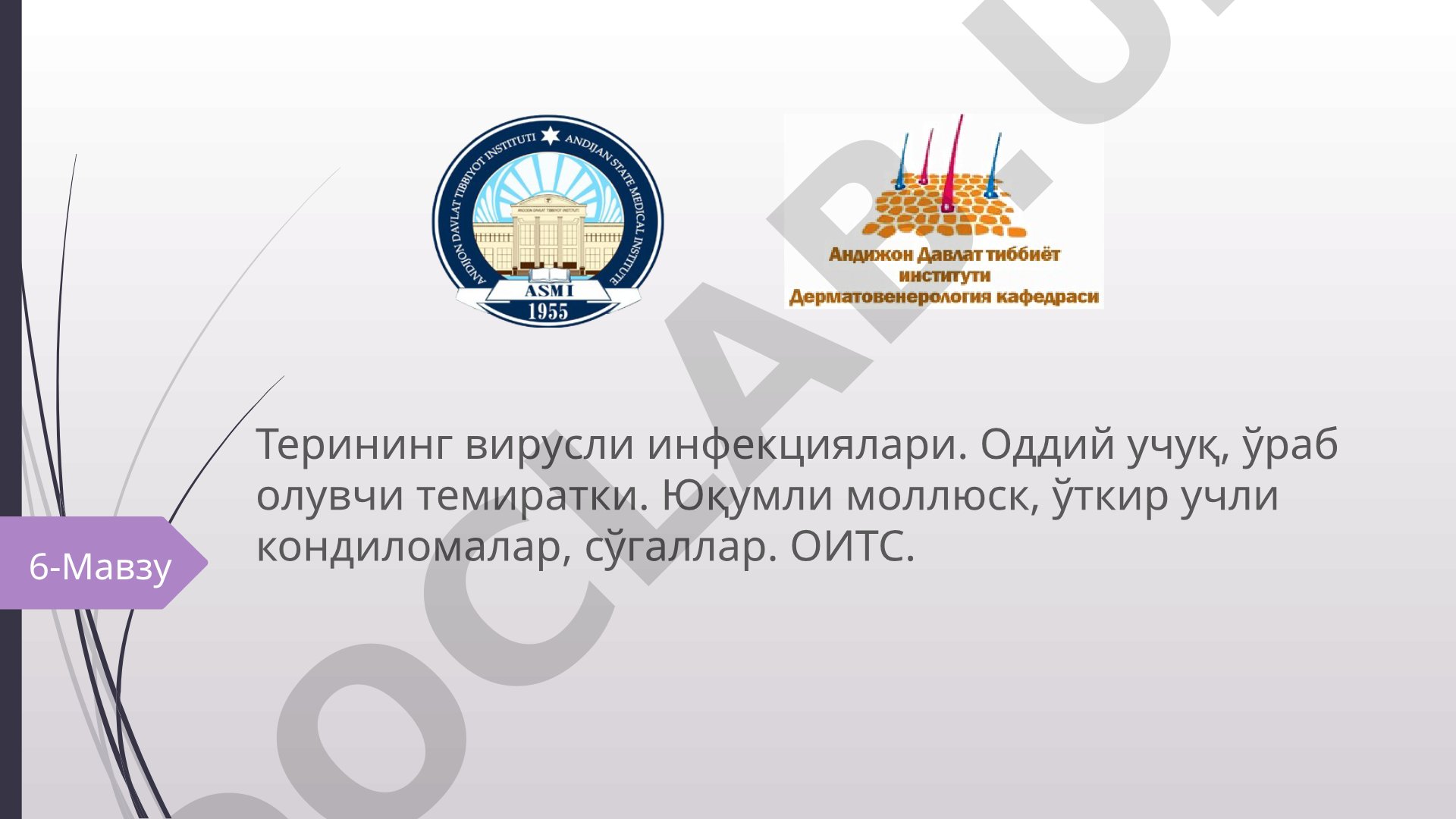 Терининг вирусли инфекциялари