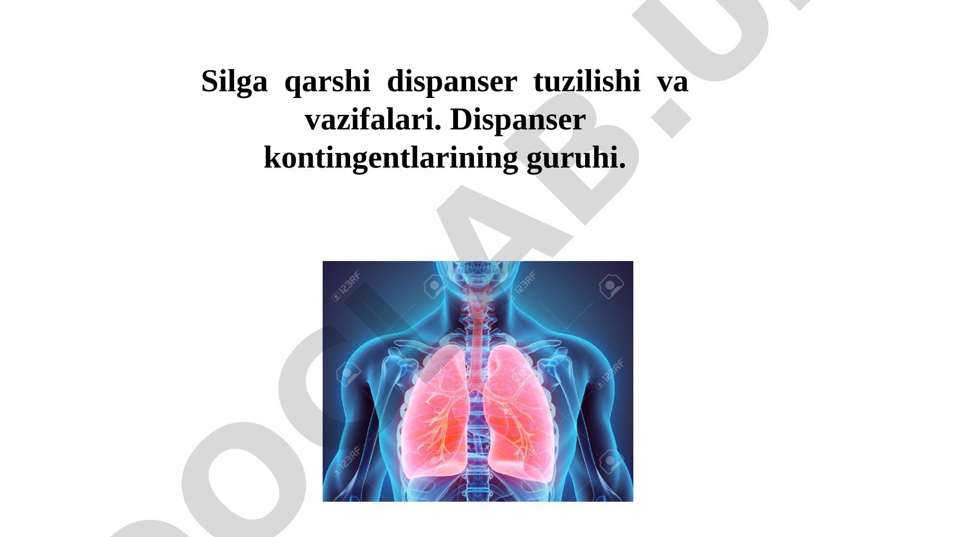 Silga qarshi dispanser tuzilishi, vazifalari va nazorat guruhlari