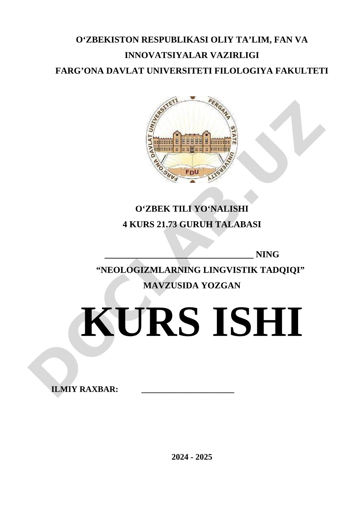 Neologizmlarning lingvistik tadqiqi