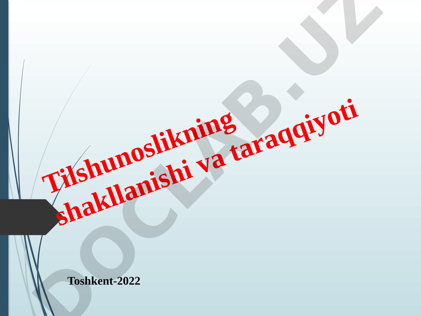 Tilshunoslikning shakllanishi va taraqqiyoti