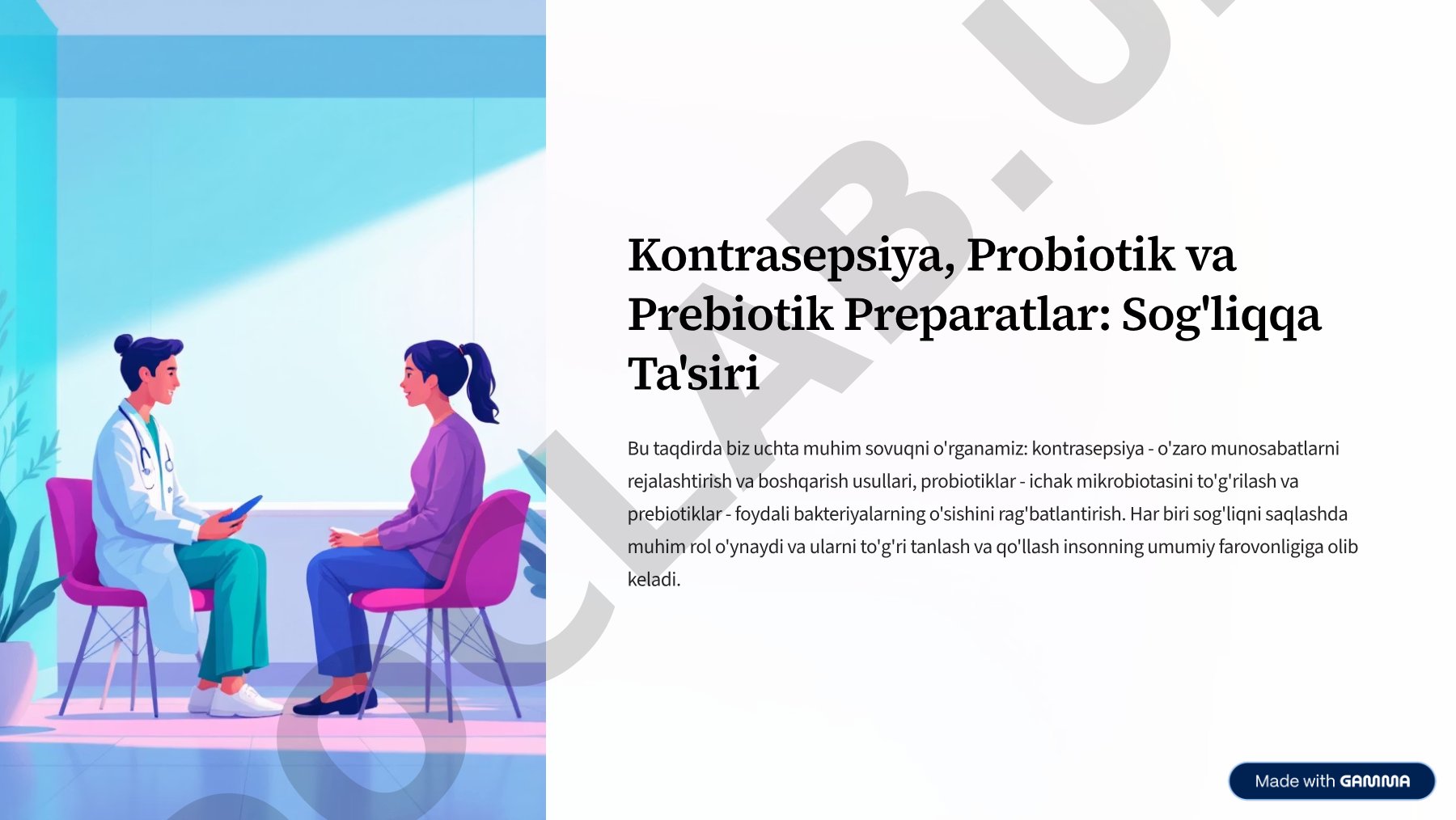 Kontrasepsiya, Probiotik va Prebiotik Preparatlar: Sog'liqqa Ta'siri