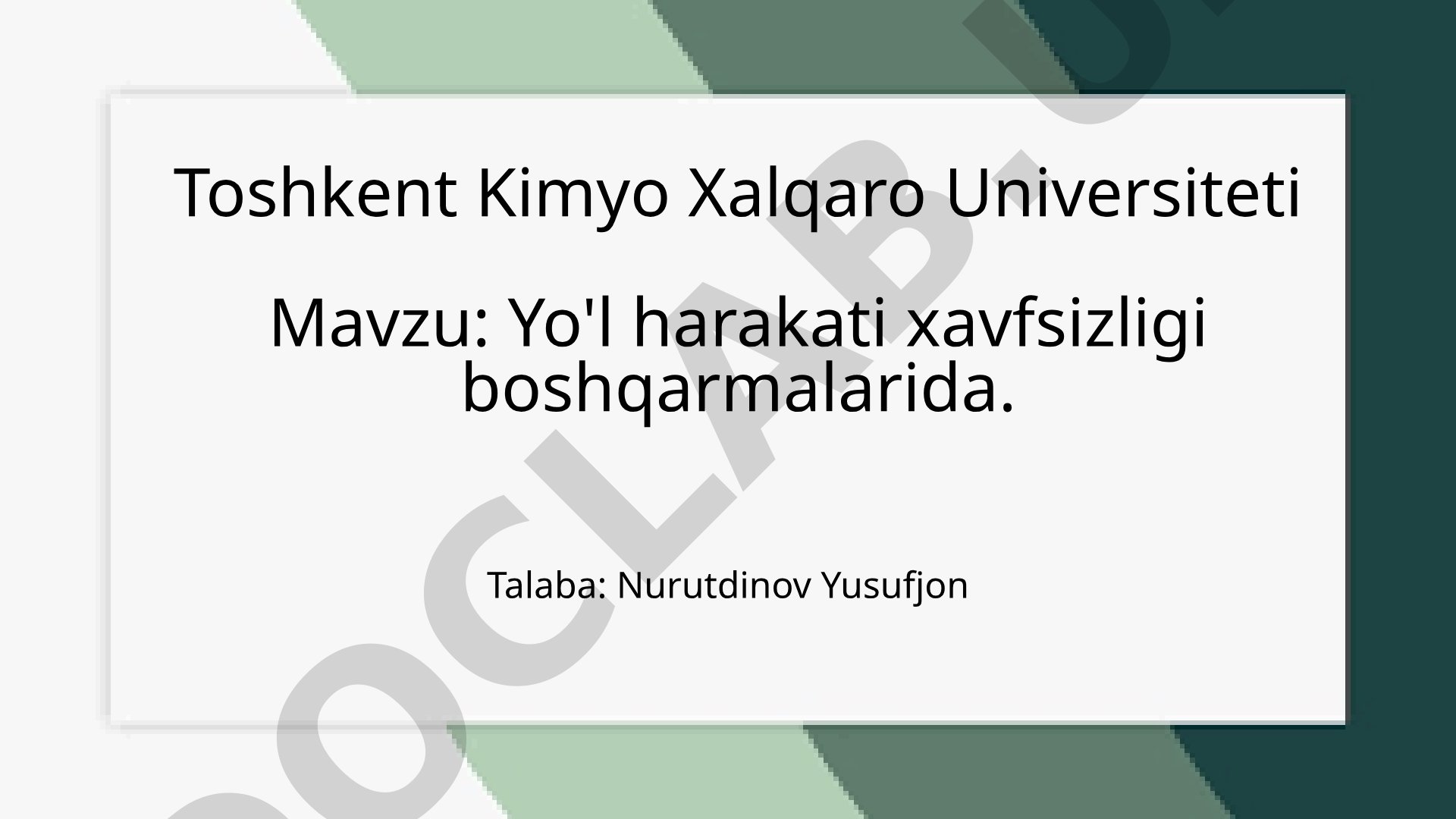 Yo'l harakati xavfsizligi boshqarmalarida