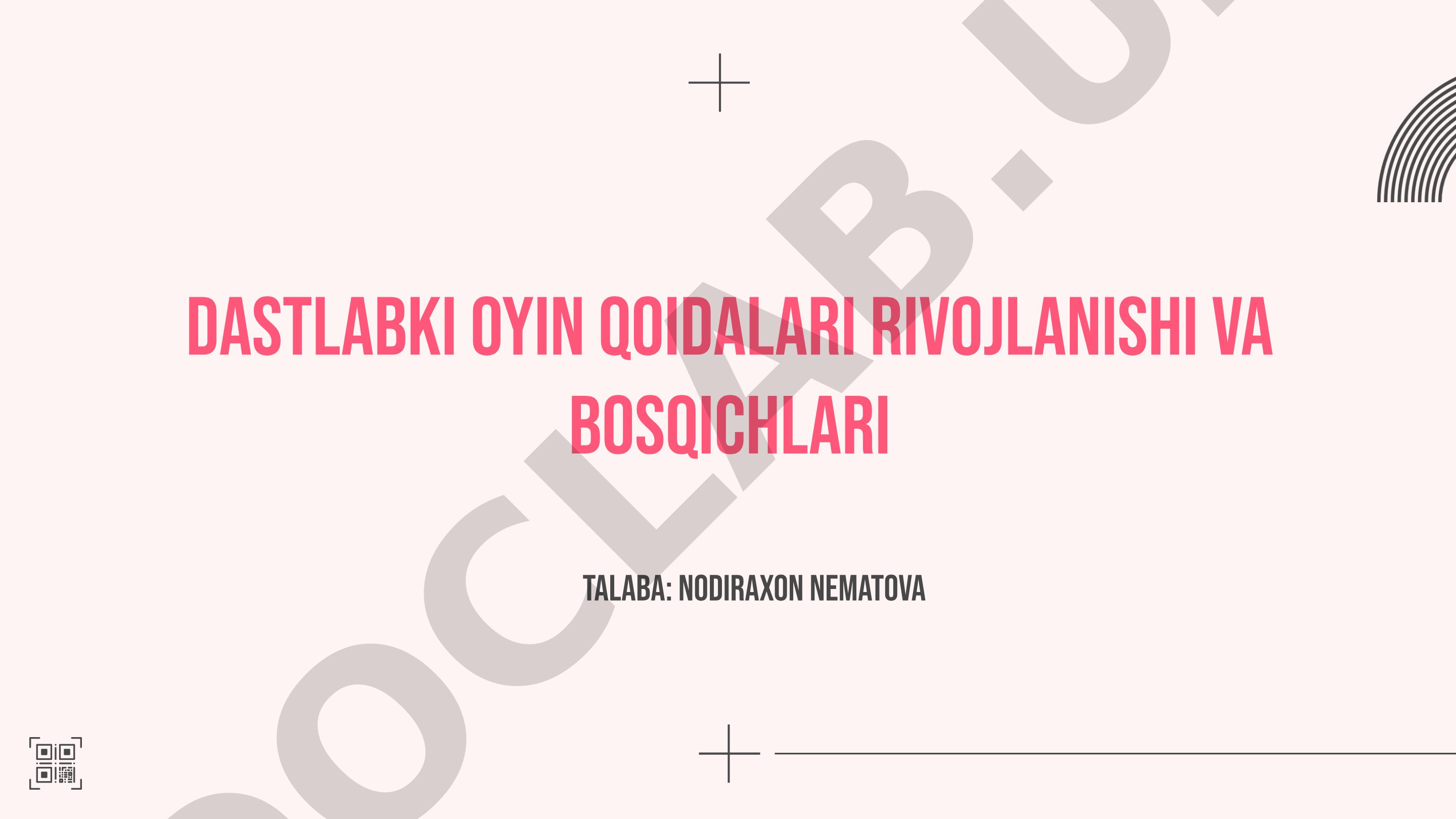 Yosh bolalikda oyin qoidalarining rivojlanishi va pedagogik ahamiyati