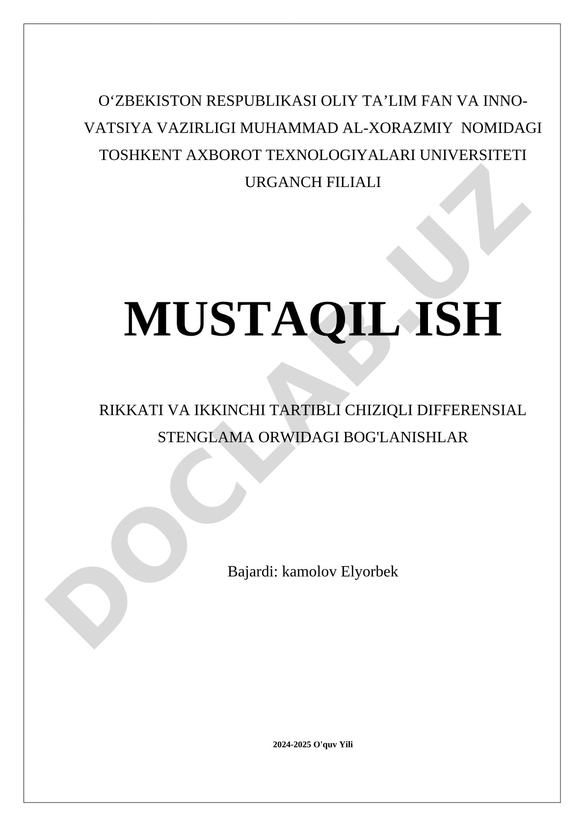 Rikkati va ikkinchi tartibli chiziqli differensial tenglamalar o'rtasidagi bog'lanishlar