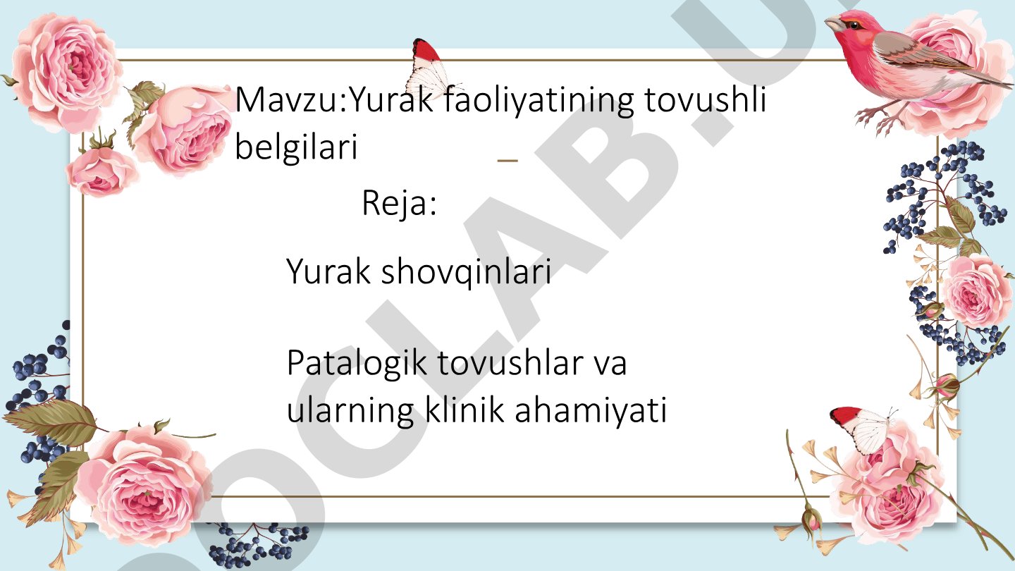 Yurak faoliyatining tovushli belgilari
