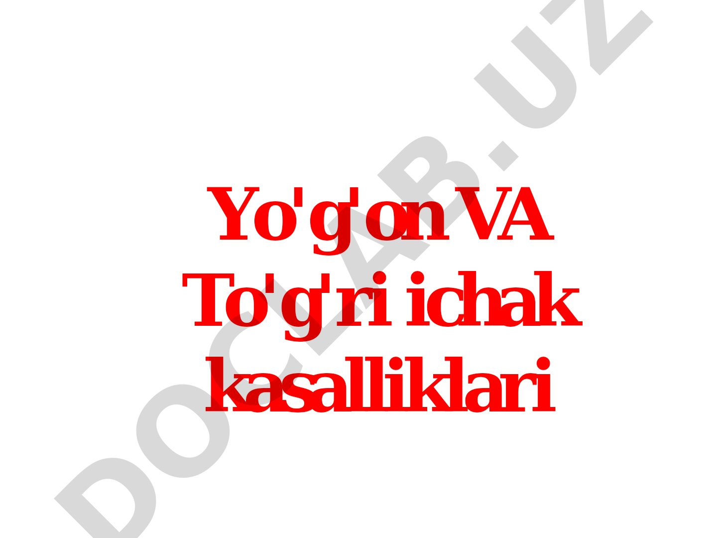 Yo'g'on va to'g'ri ichak kasalliklari epidemiologiyasi