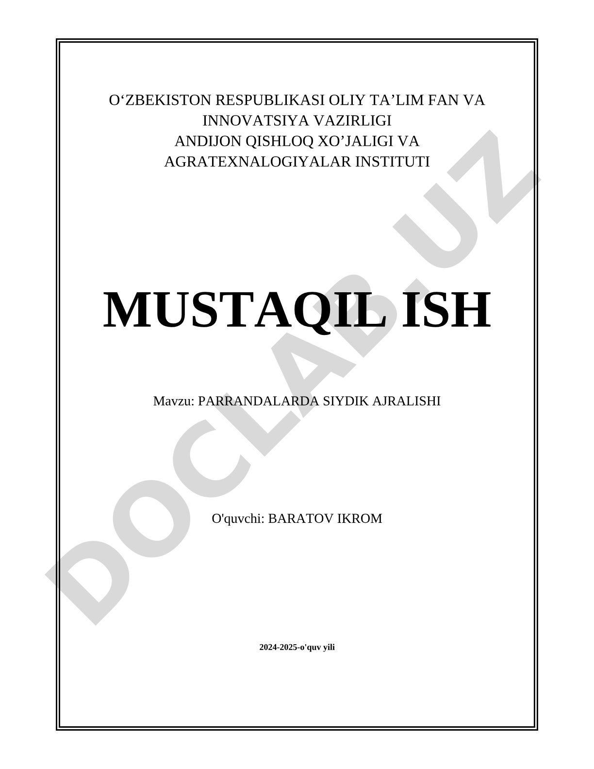 Parrandalarda siydik ajralishi