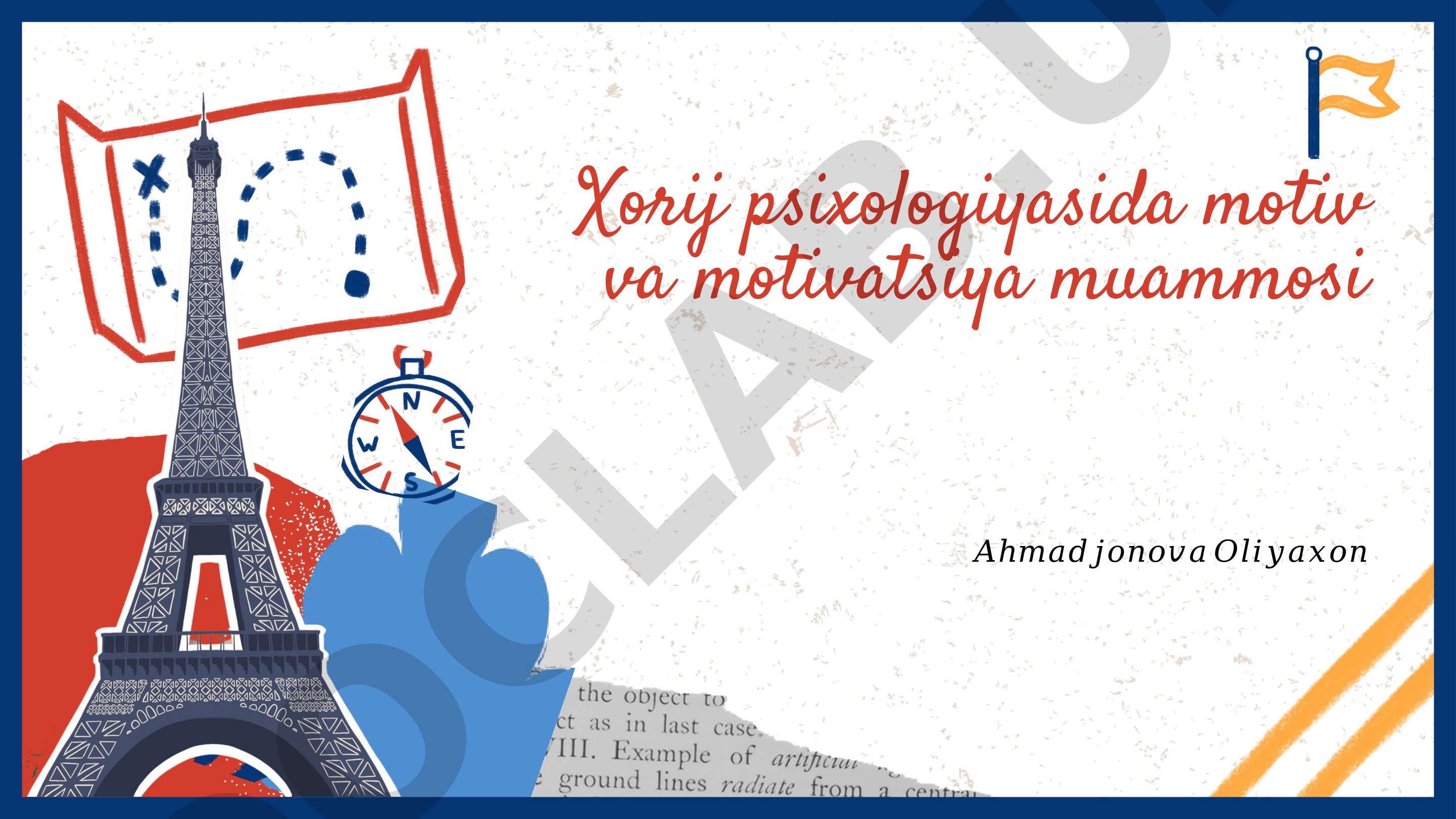 Xorij psixologiyasida motiv va motivatsiya muammosi