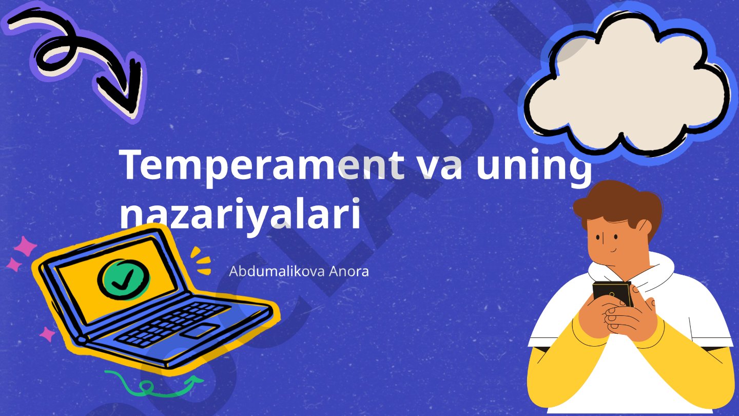 Temperament va uning nazariyalari
