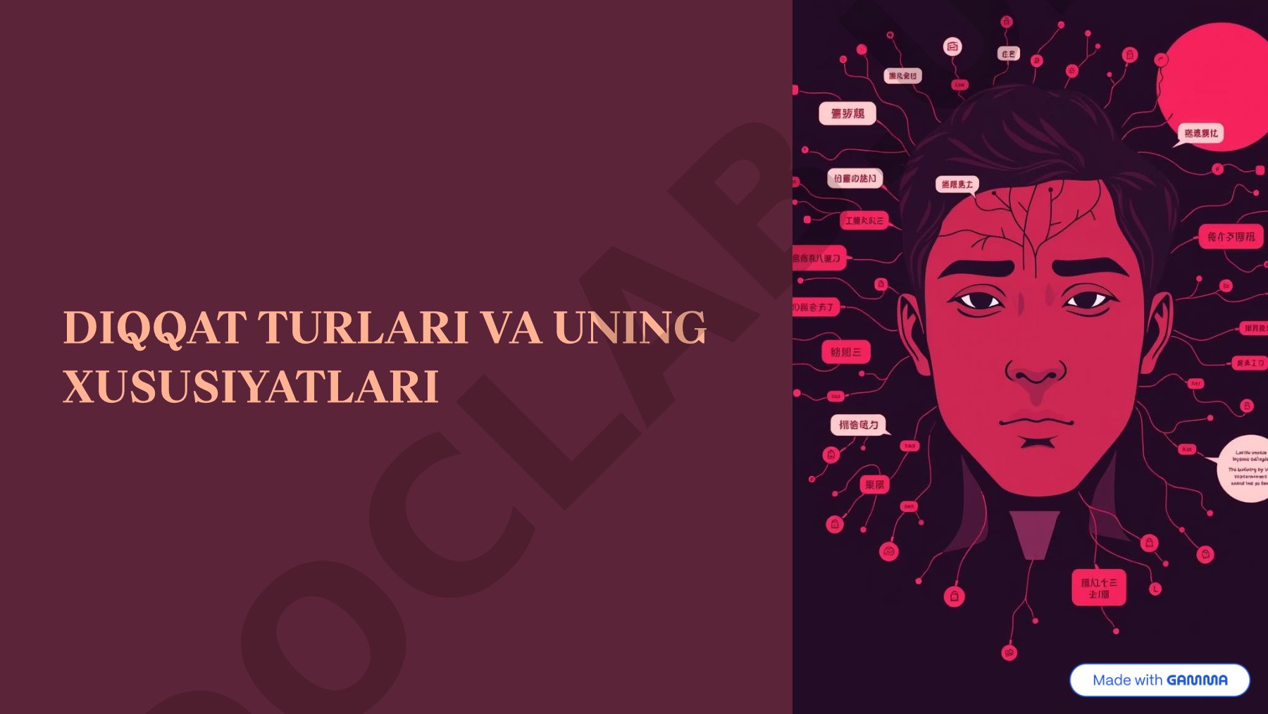 Diqqat turlari va uning xususiyatlari