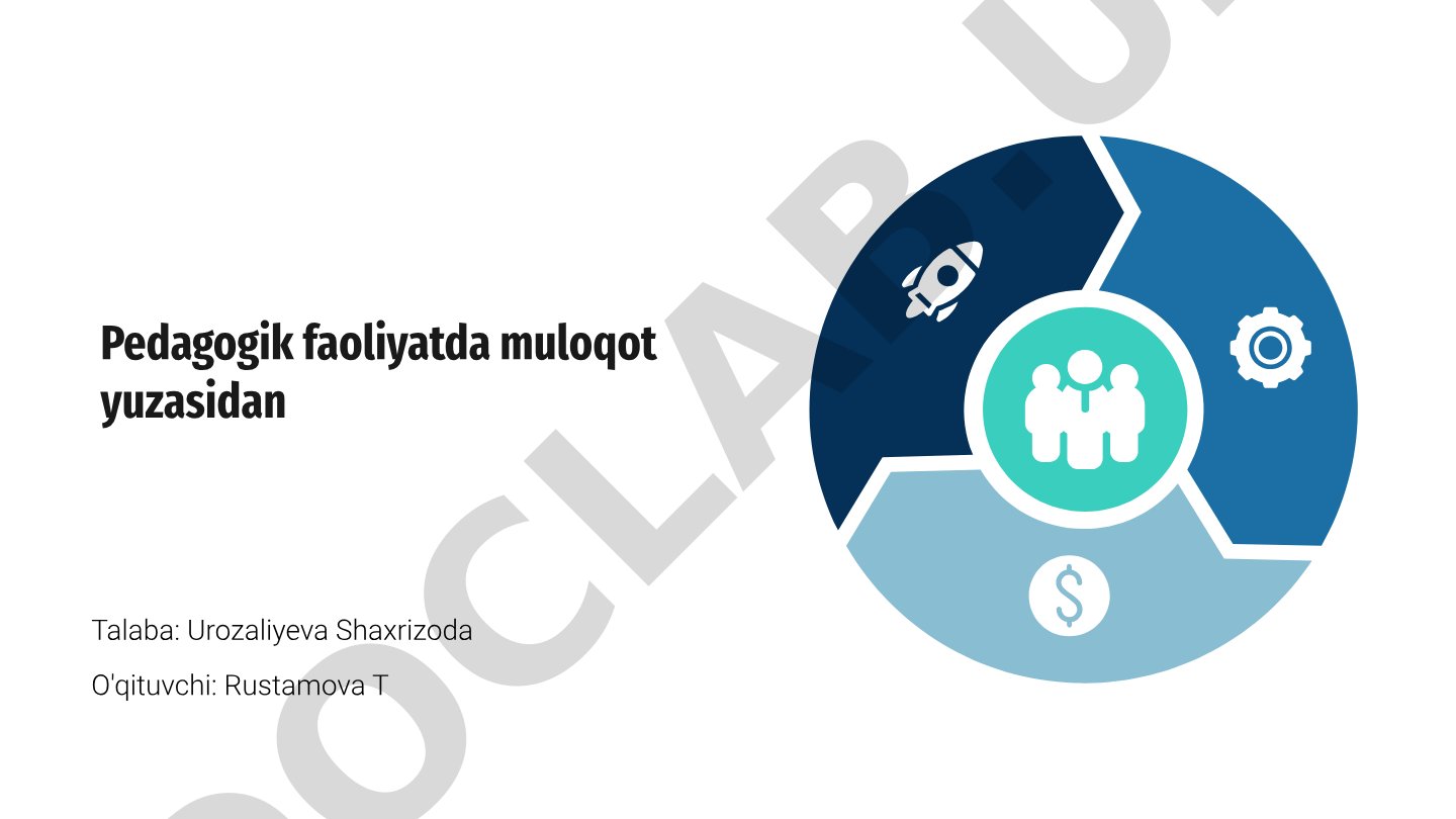 Pedagogik faoliyatda muloqot