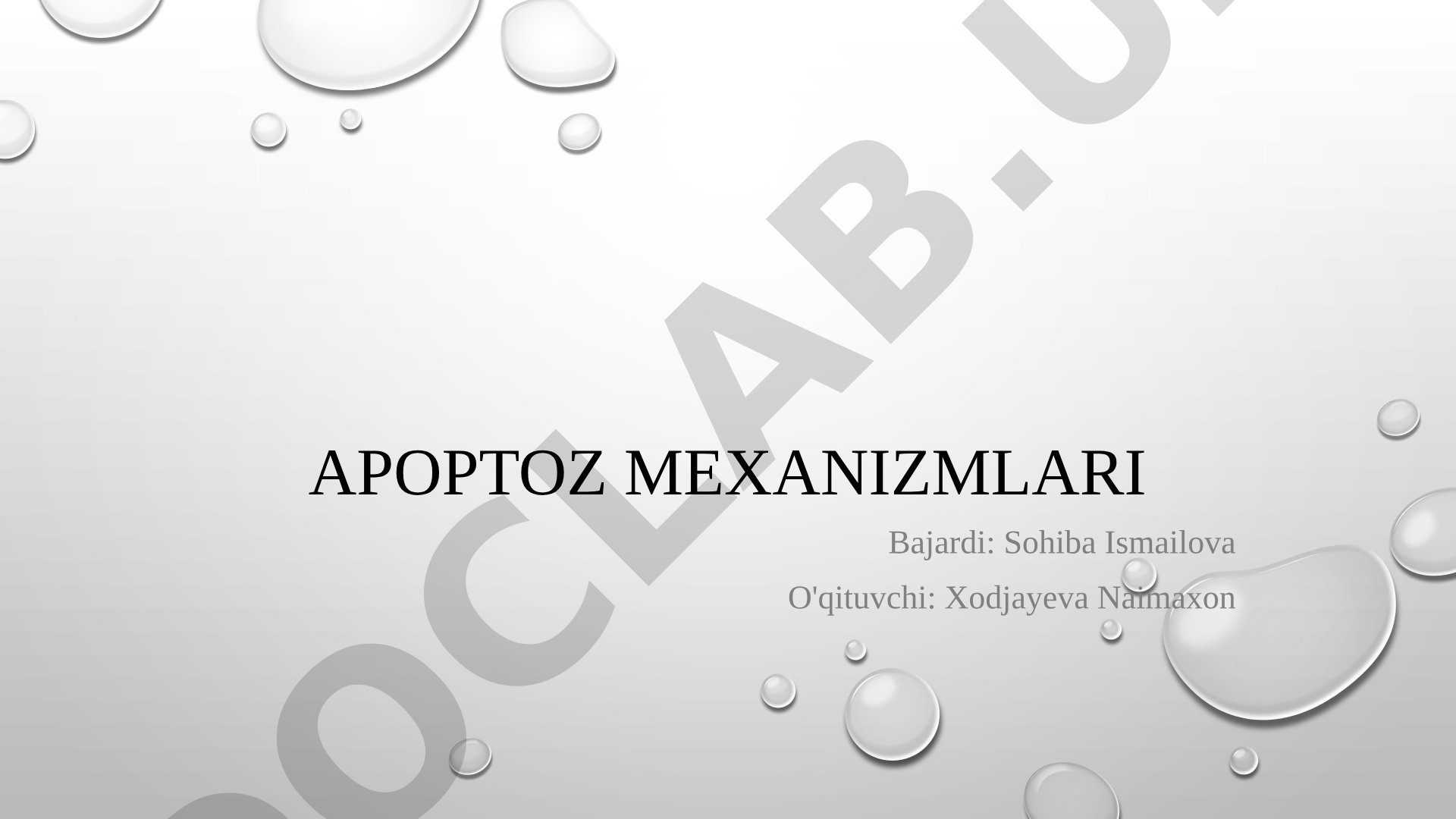 Apoptoz mexanizmlari