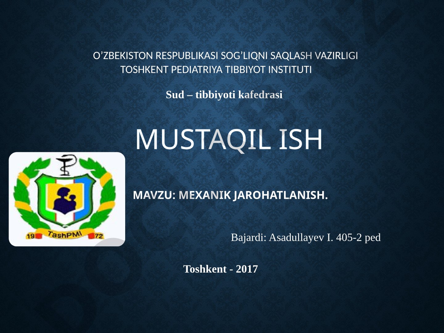 Mexanik jarohatlanish