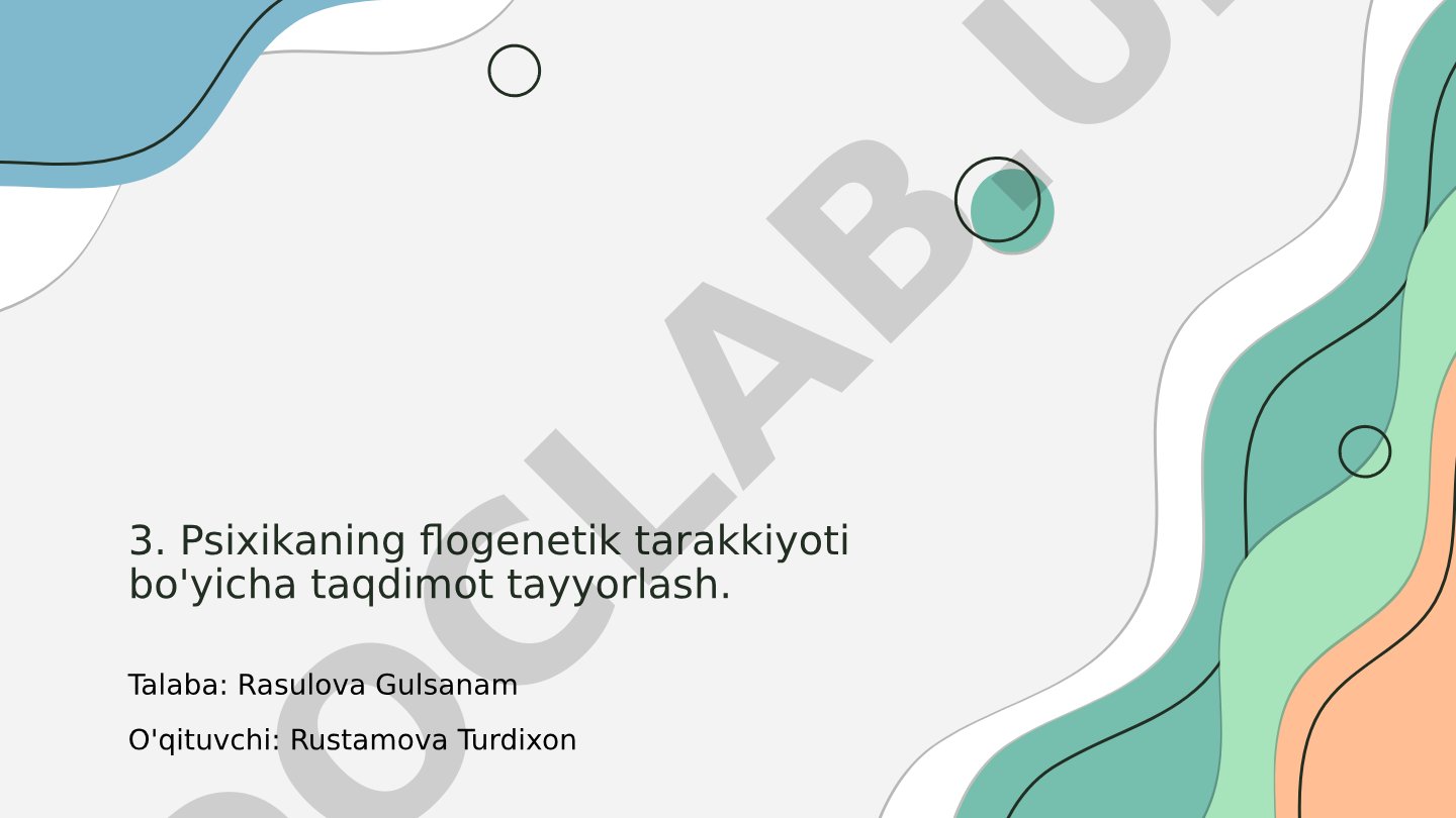 Psixikaning filogenetik taraqqiyoti