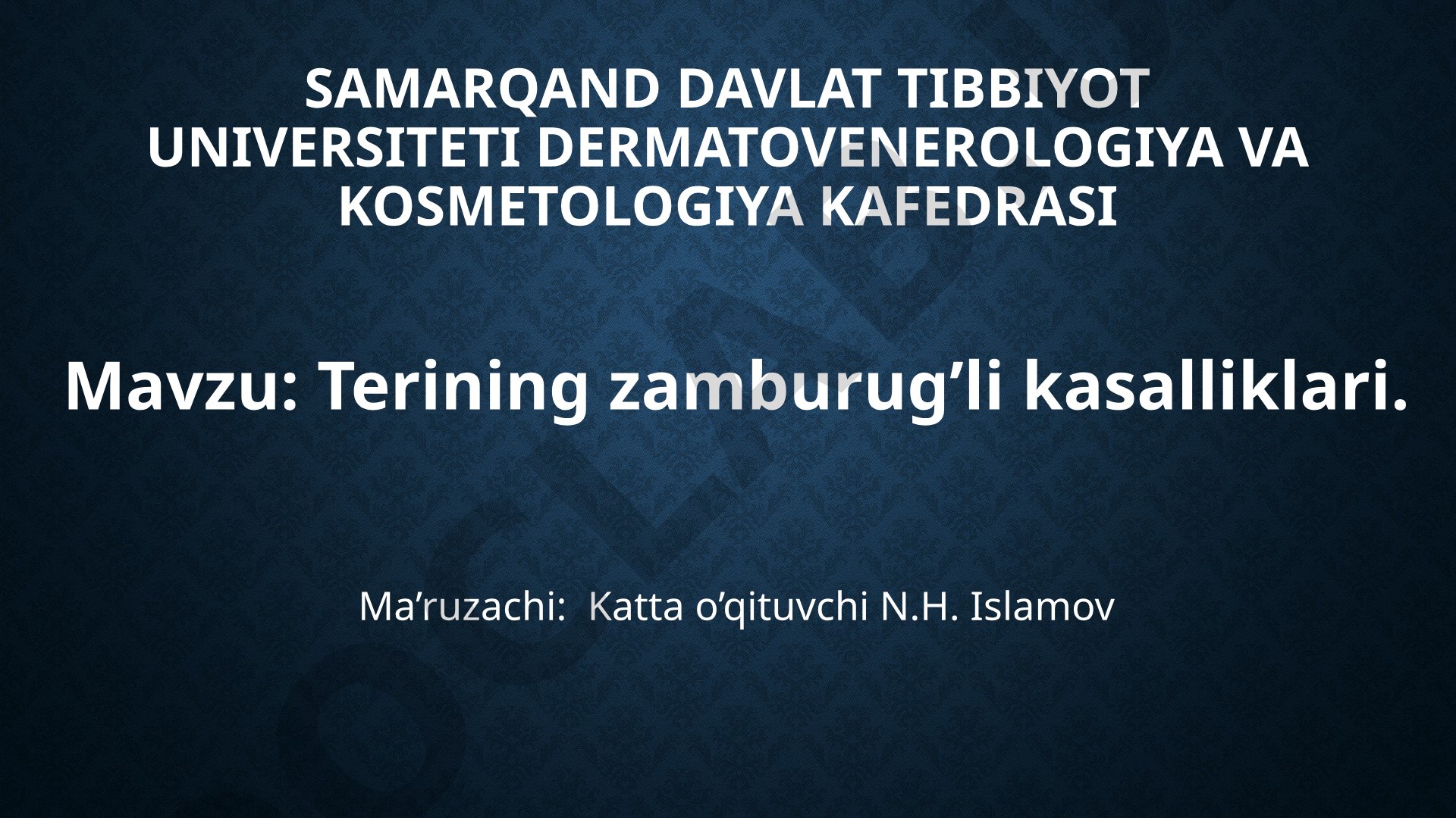 Terining zamburug’li kasalliklari