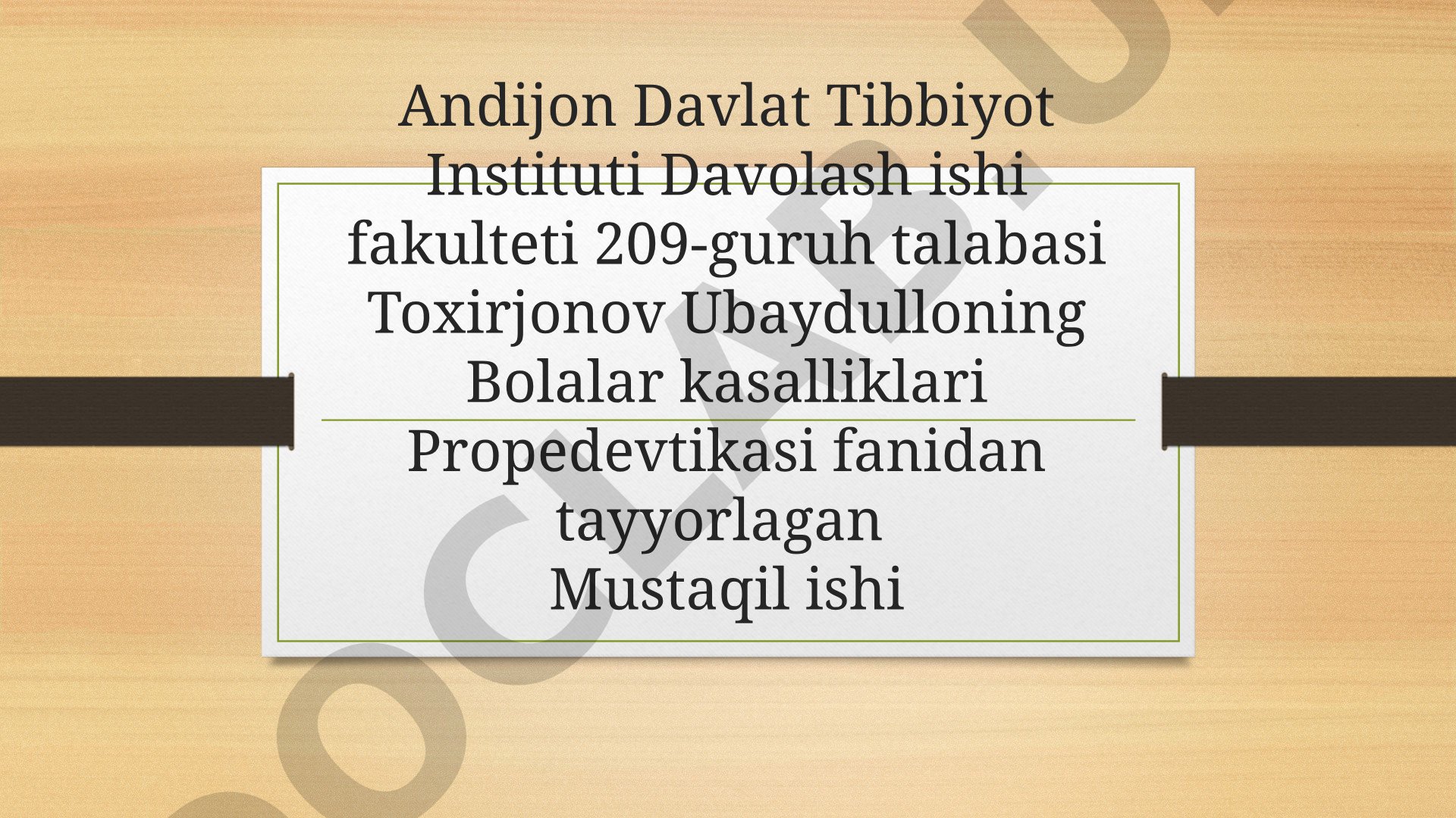 Sun’iy ovqatlantirish to’g’risida tushuncha