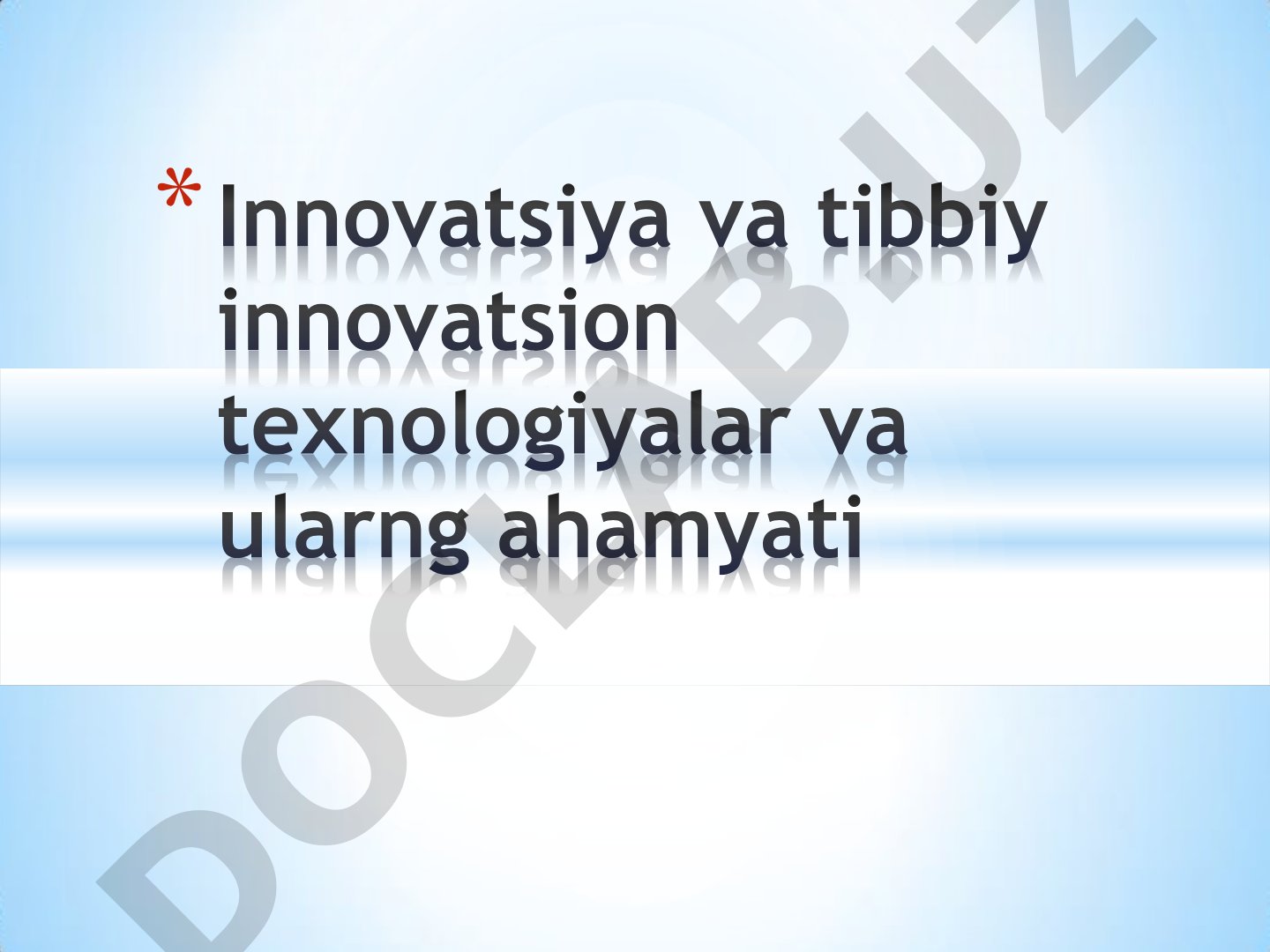 Innovatsiya tushunchasi va yangi texnologiyalar