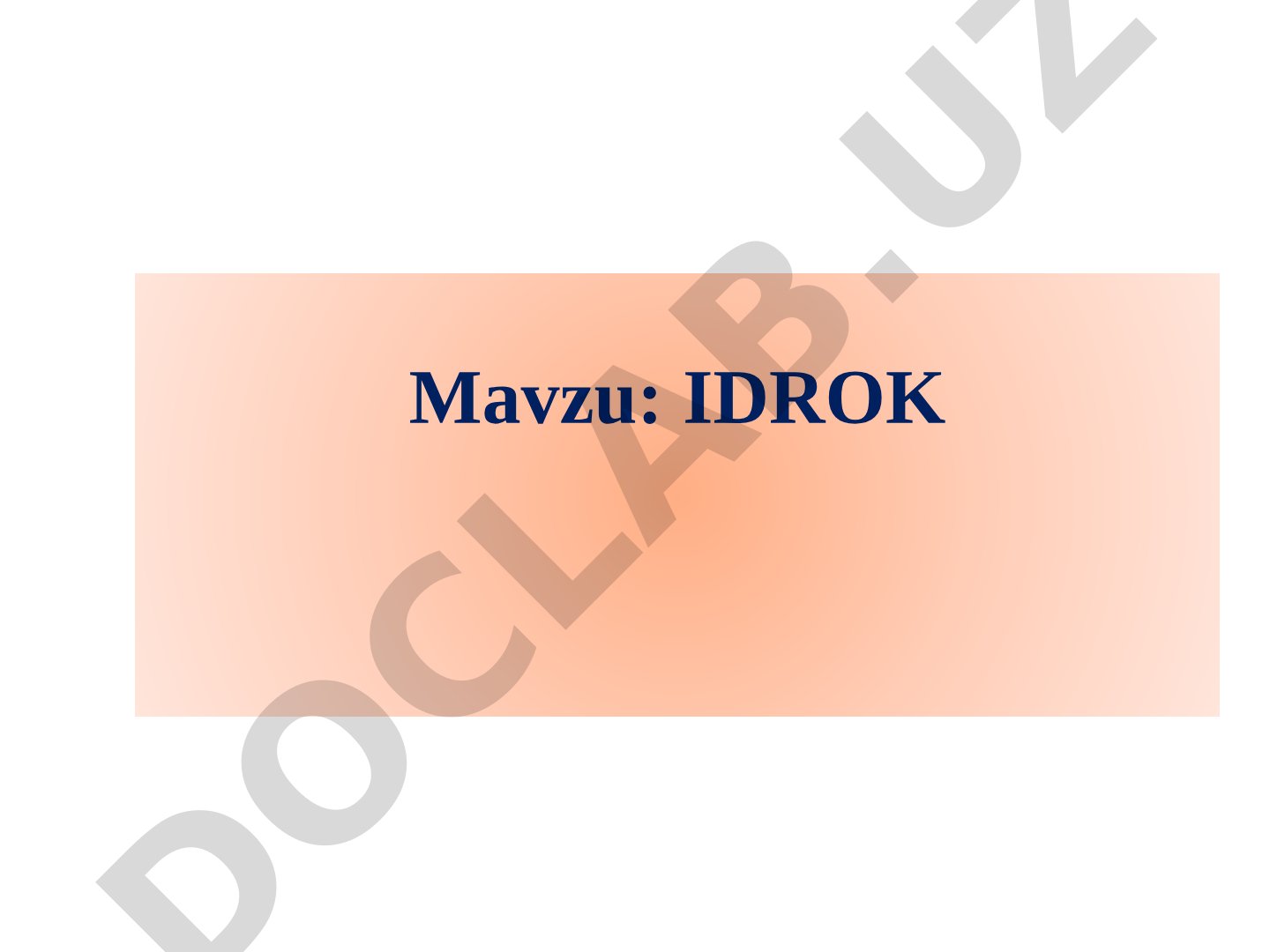 Idrok