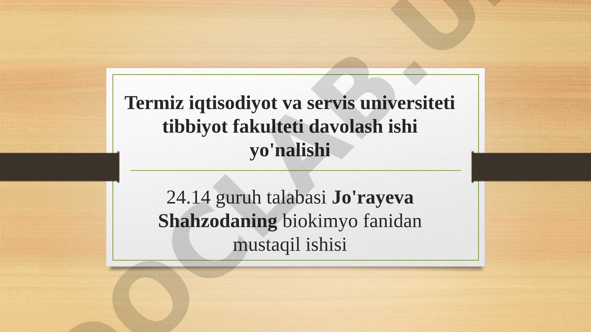 O'tkir pankreatit kelib chiqishi va davolashning biokimyoviy asoslari