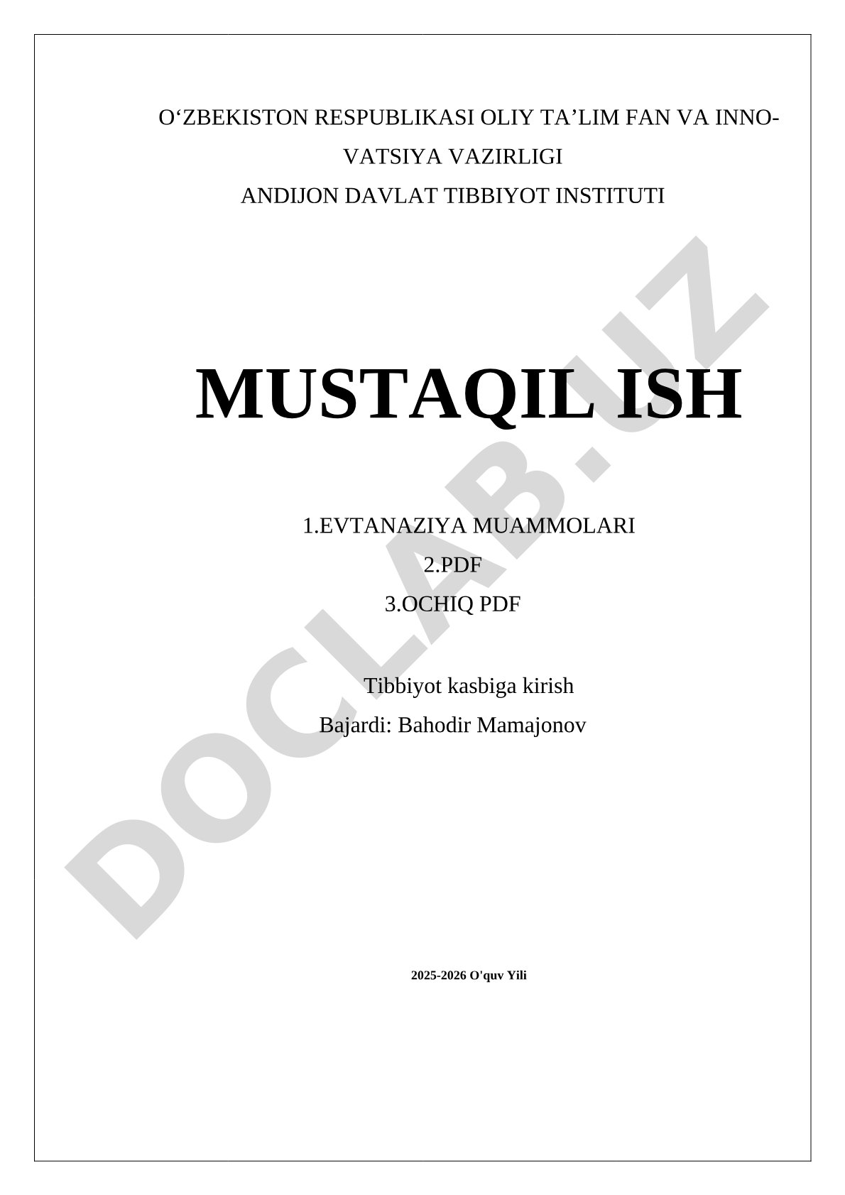 Eutanaziya muammolari