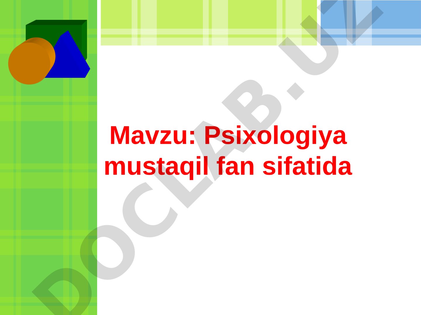 Psixologiya mustaqil fan sifatida