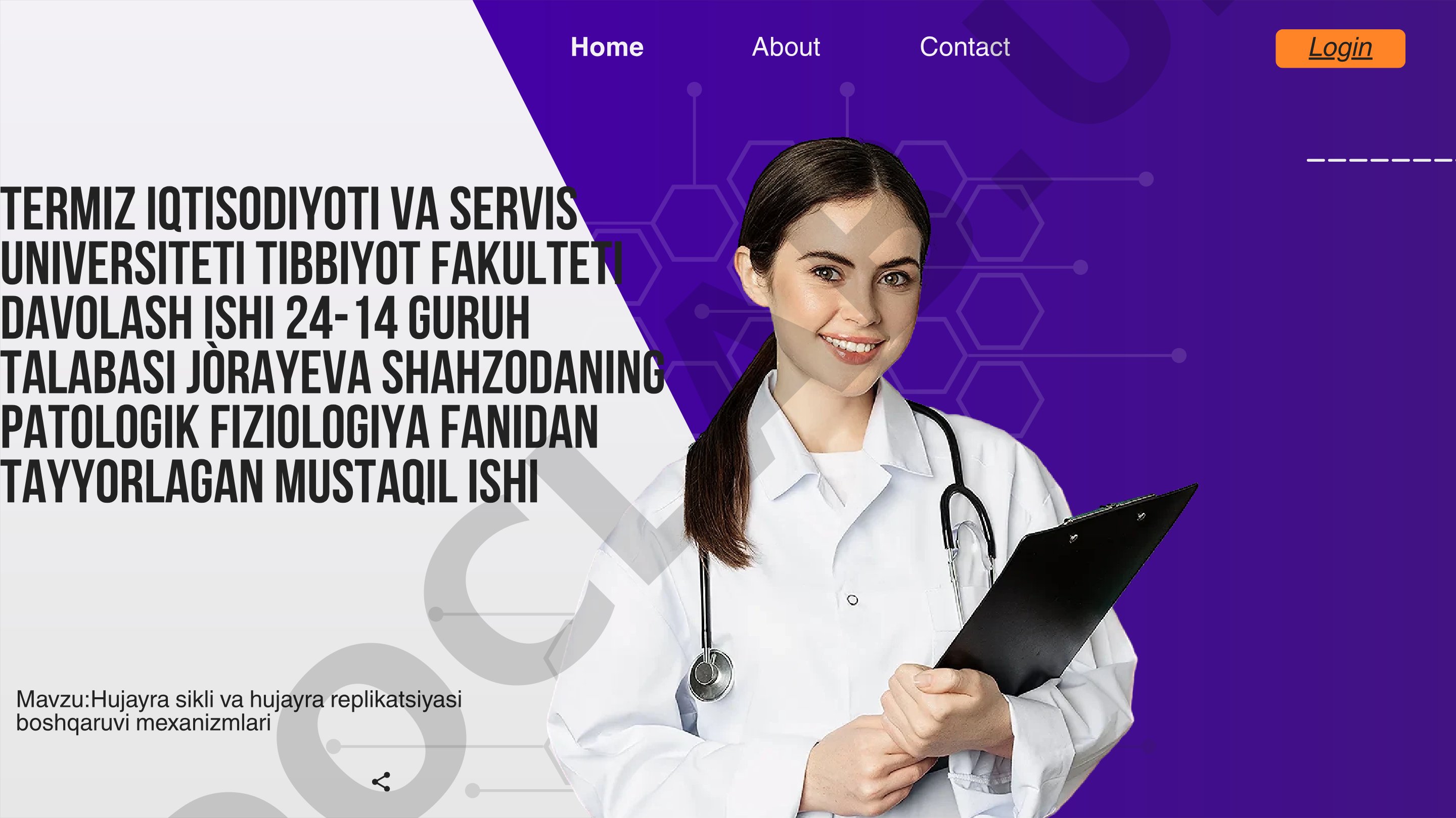 Hujayra sikli va hujayra replikatsiyasi boshqaruvi mexanizmlari