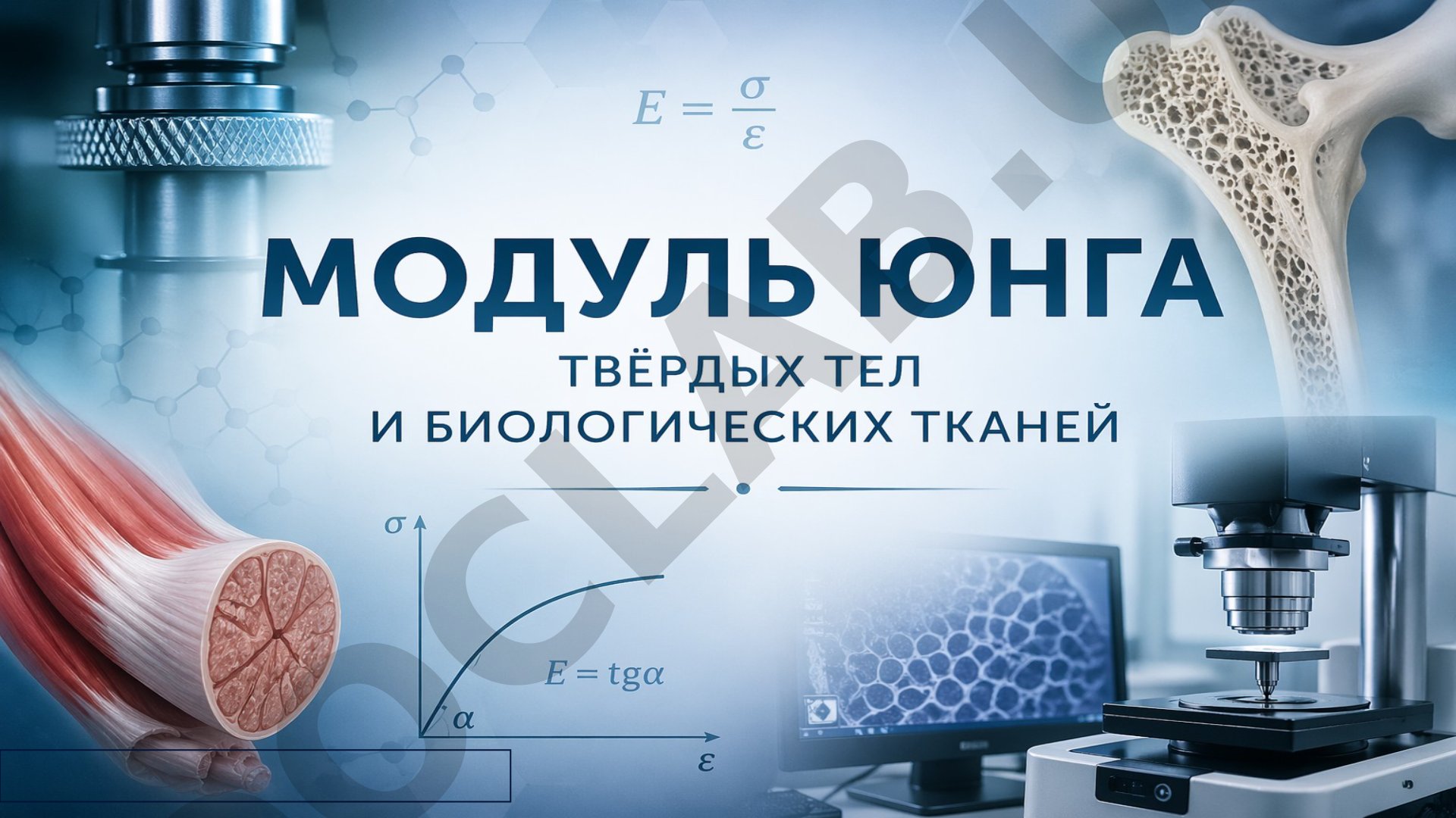 Определение модуль Юнга твёрдых тел и биологических тканей презентация