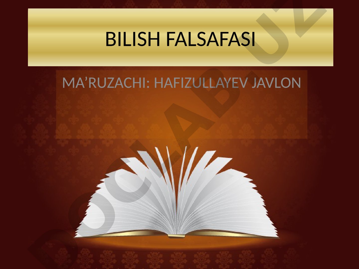Bilish falsafasi
