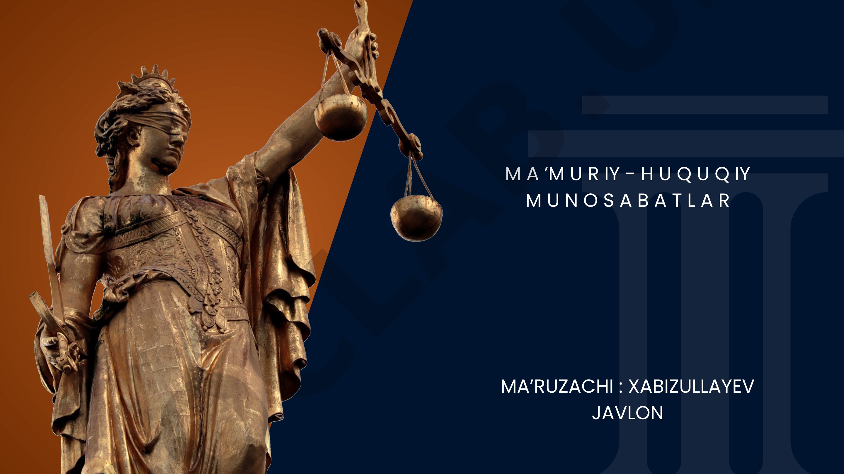 Ma'muriy-huquqiy munosabatlar