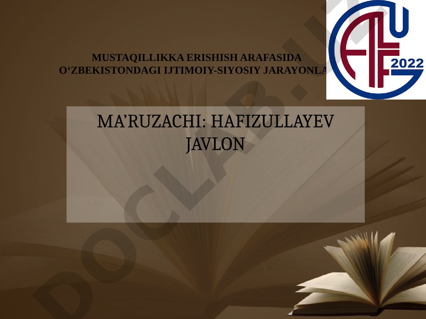 Mustaqillikka erishish arafasida O‘zbekistondagi ijtimoiy-siyosiy jarayonlar