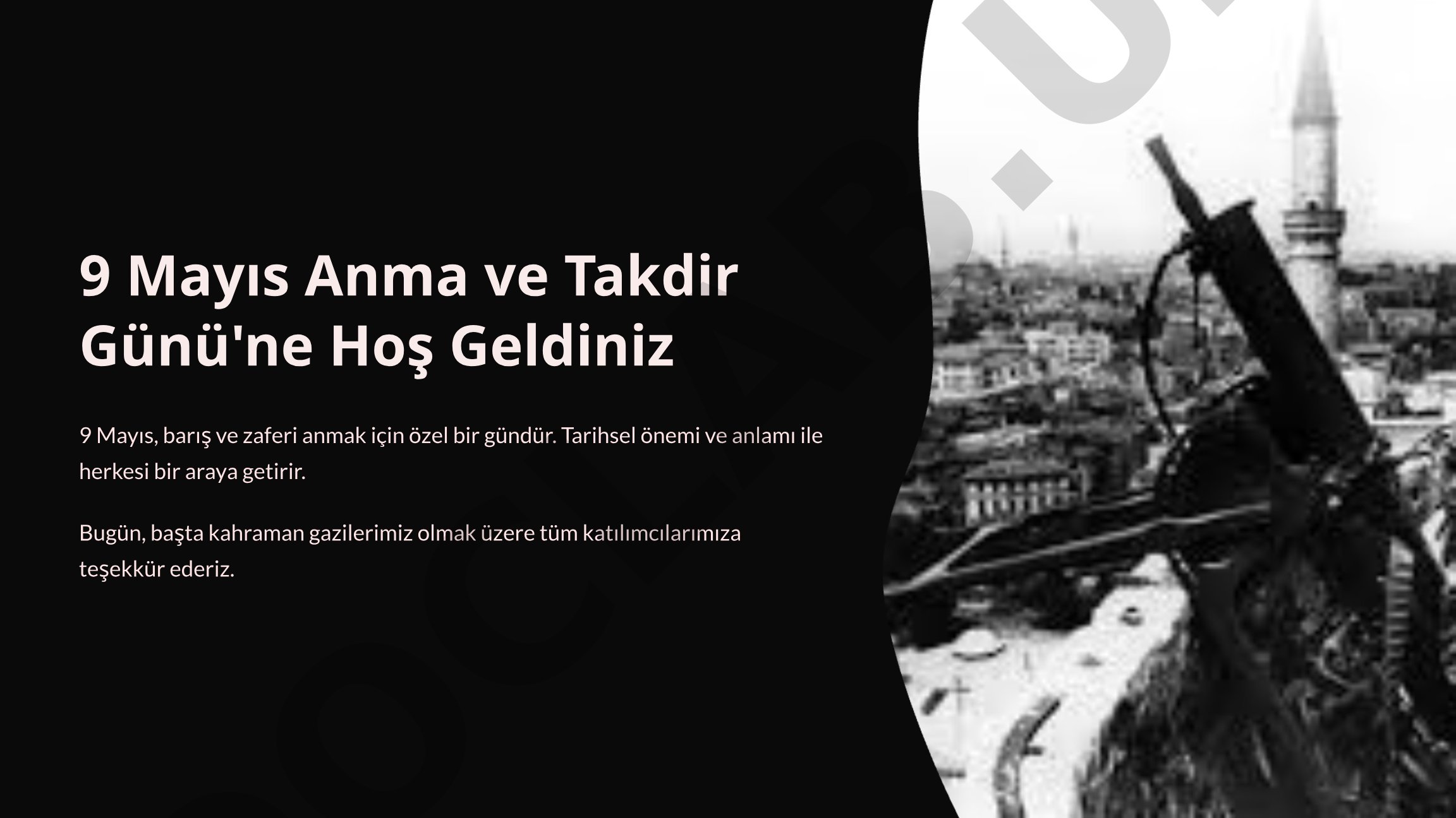 9 Mayıs Anma ve Takdir Günü