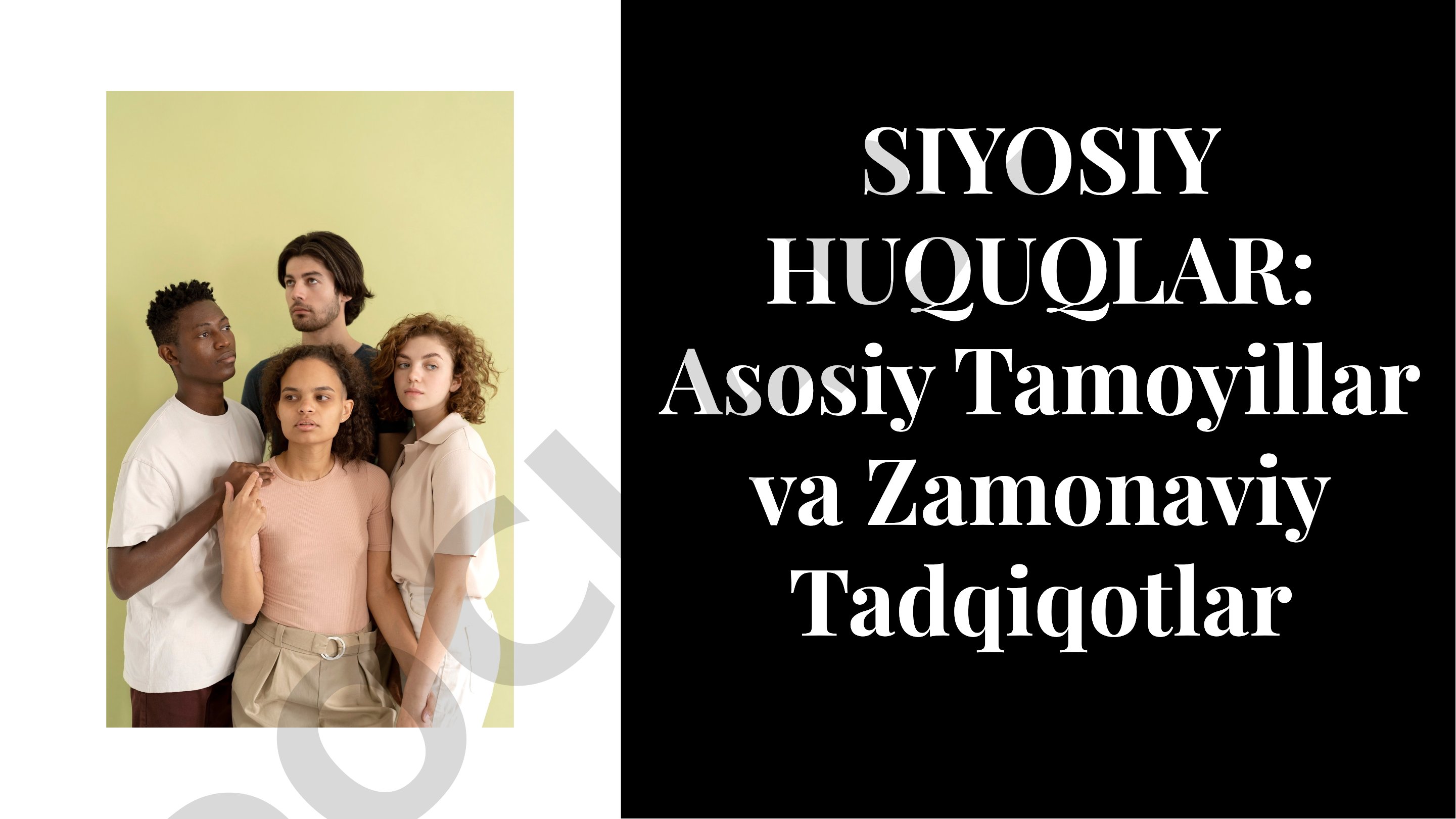 Siyosiy huquqlar: asosiy tamoyillar va zamonaviy tadqiqotlar
