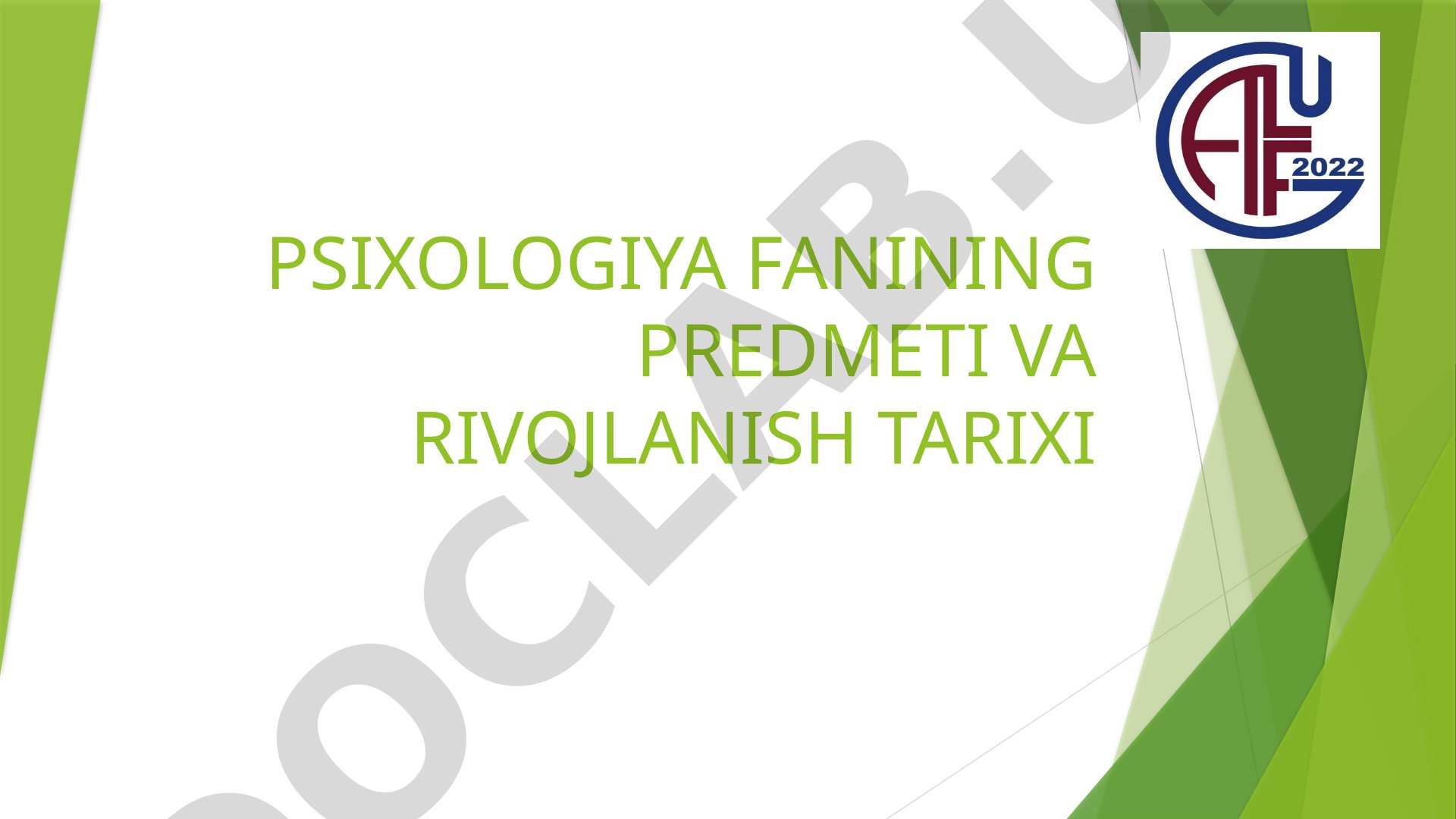 Psixologiya fanining predmeti va rivojlanish tarixi: Temperament 4 tipga ajratiladi