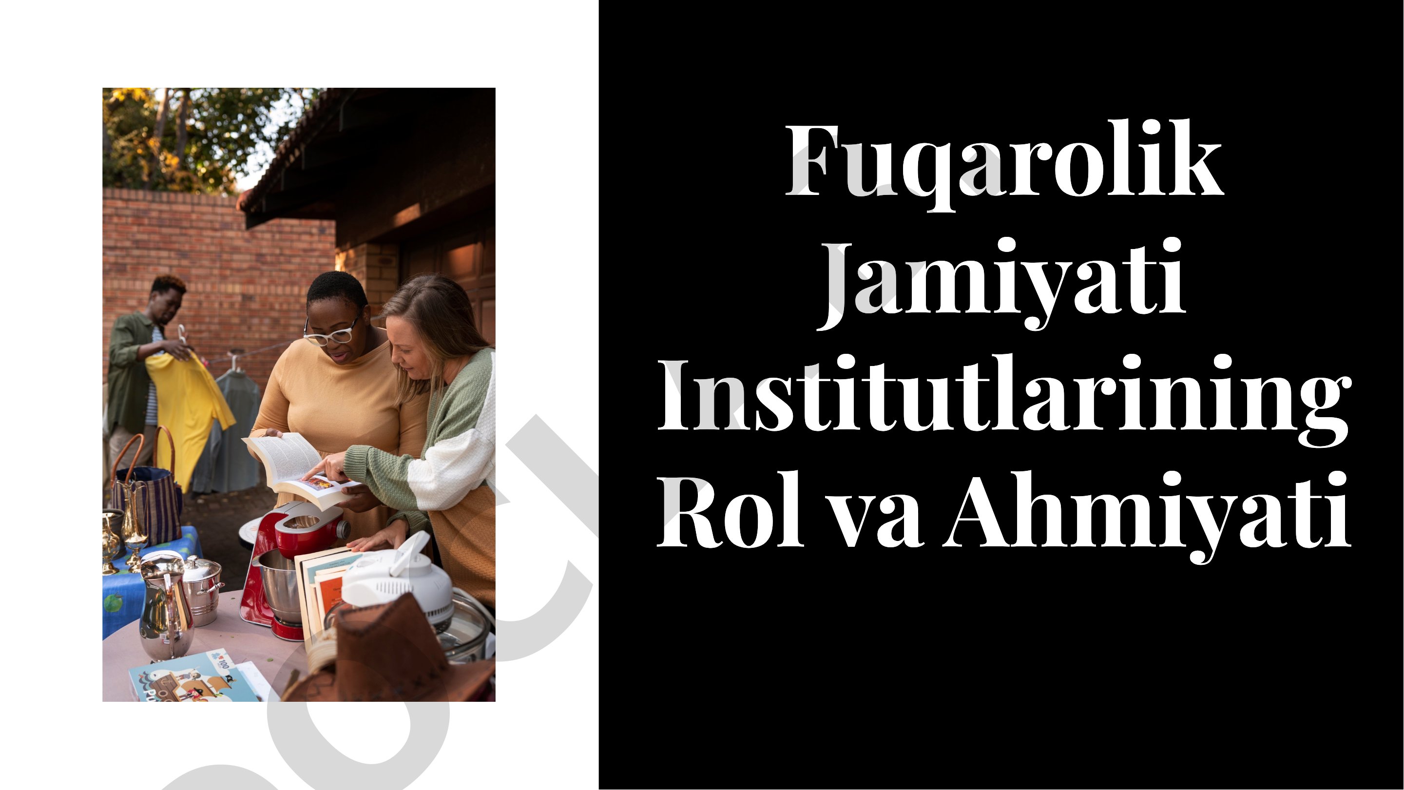 Fuqarolik Jamiyati Institutlarining Rol va Ahmiyati