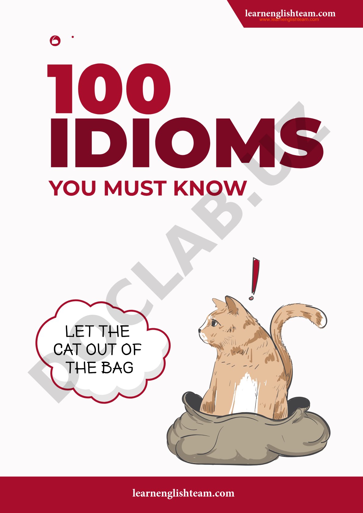 100 Idioms You Must Know